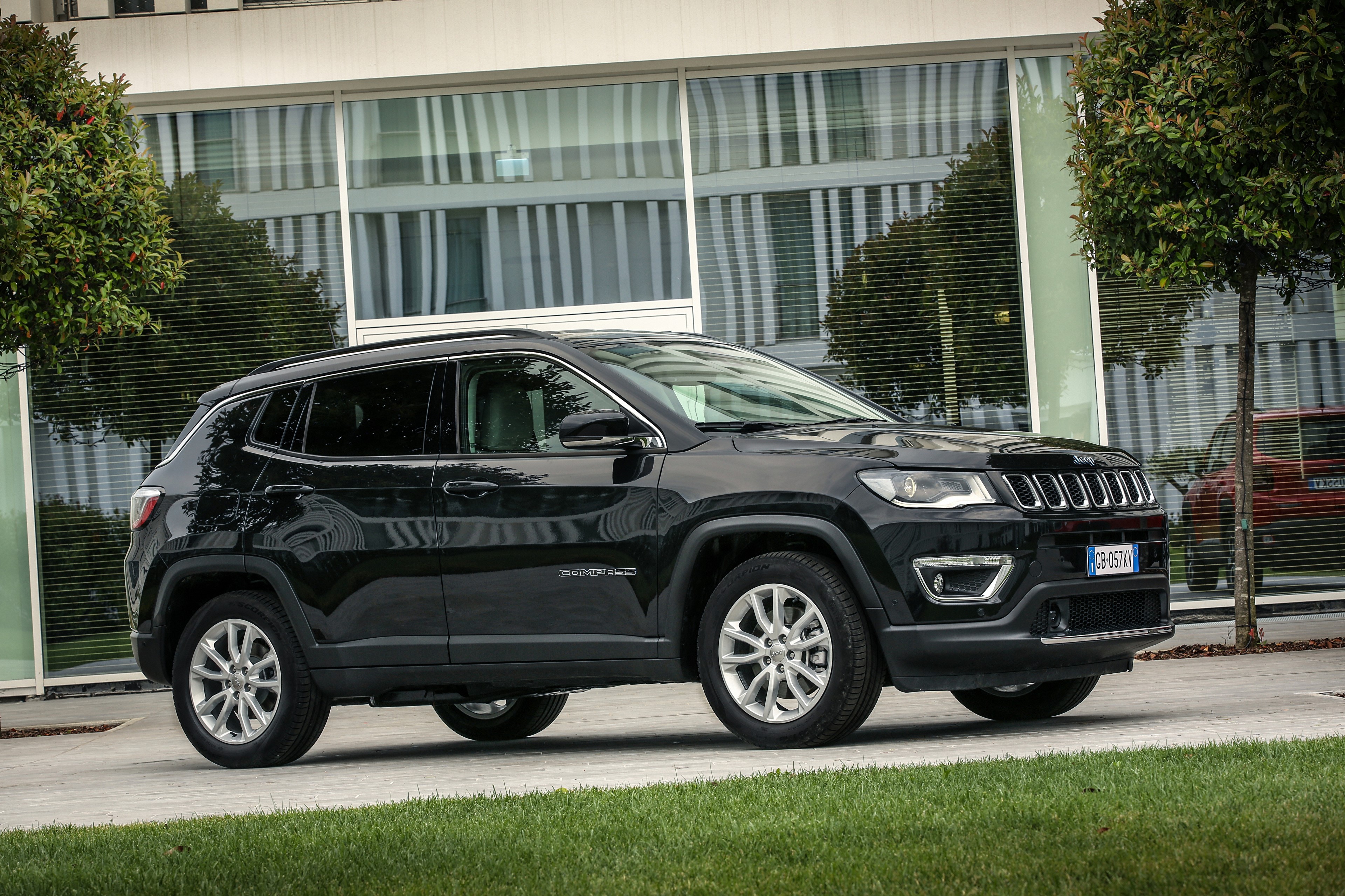 Black Jeep Compass Limited 4xe Crossover HD Wallpaper