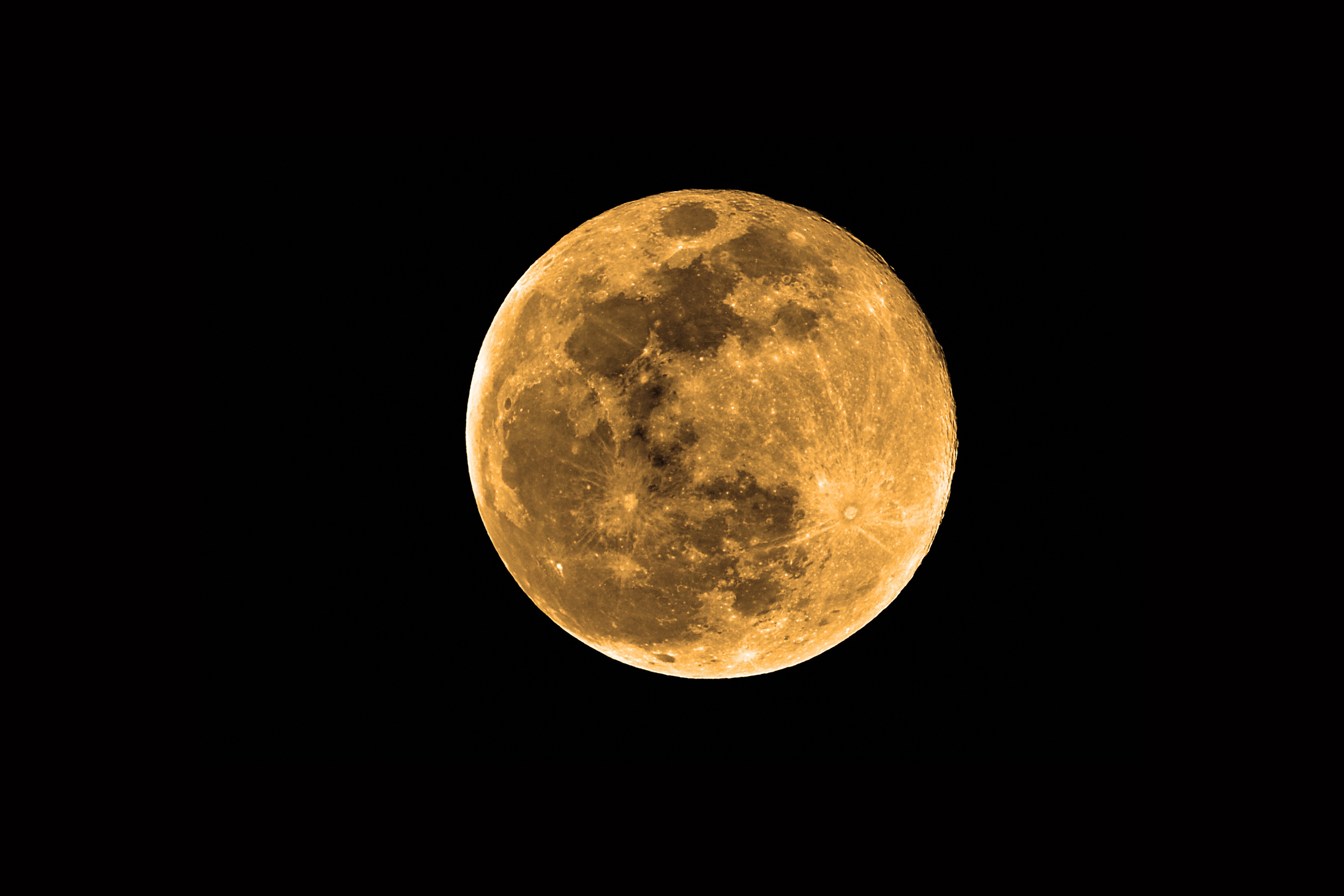 Full Moon in the Night Sky HD Wallpaper