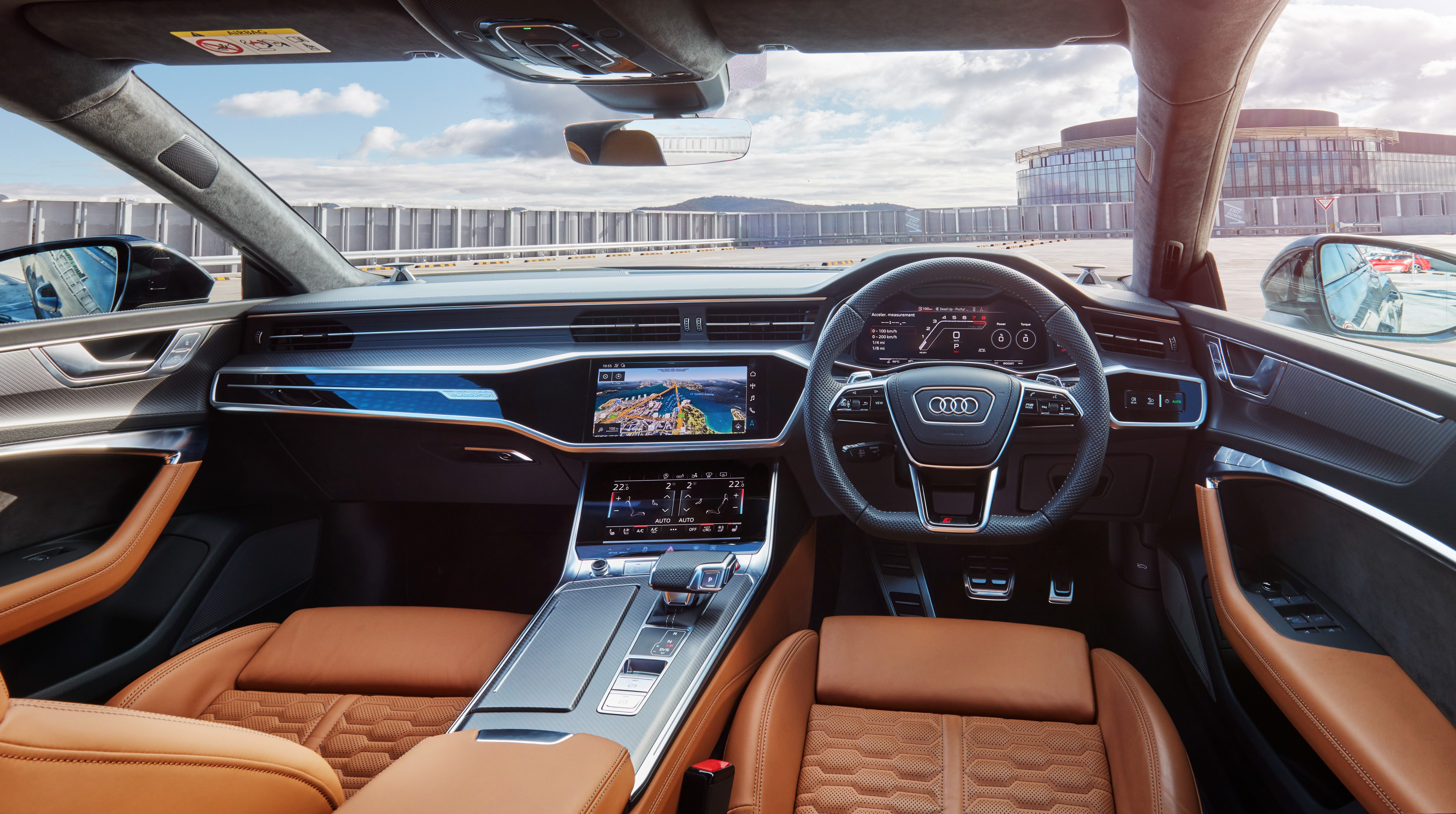 Audi RS 7 Sportback AU-spec Interior HD Wallpaper