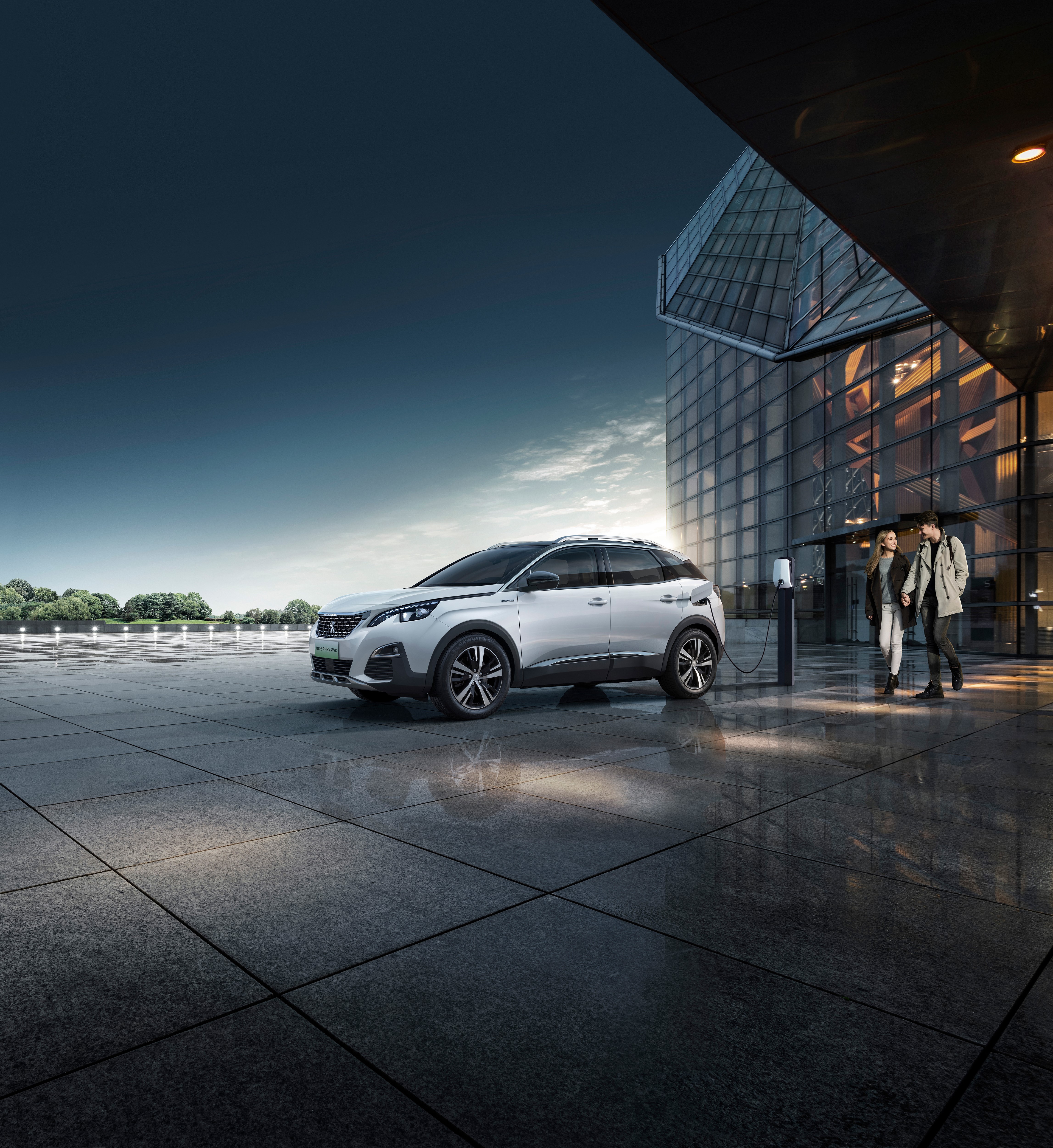 Peugeot 4008 PHEV 4WD Crossover charging HD Wallpaper