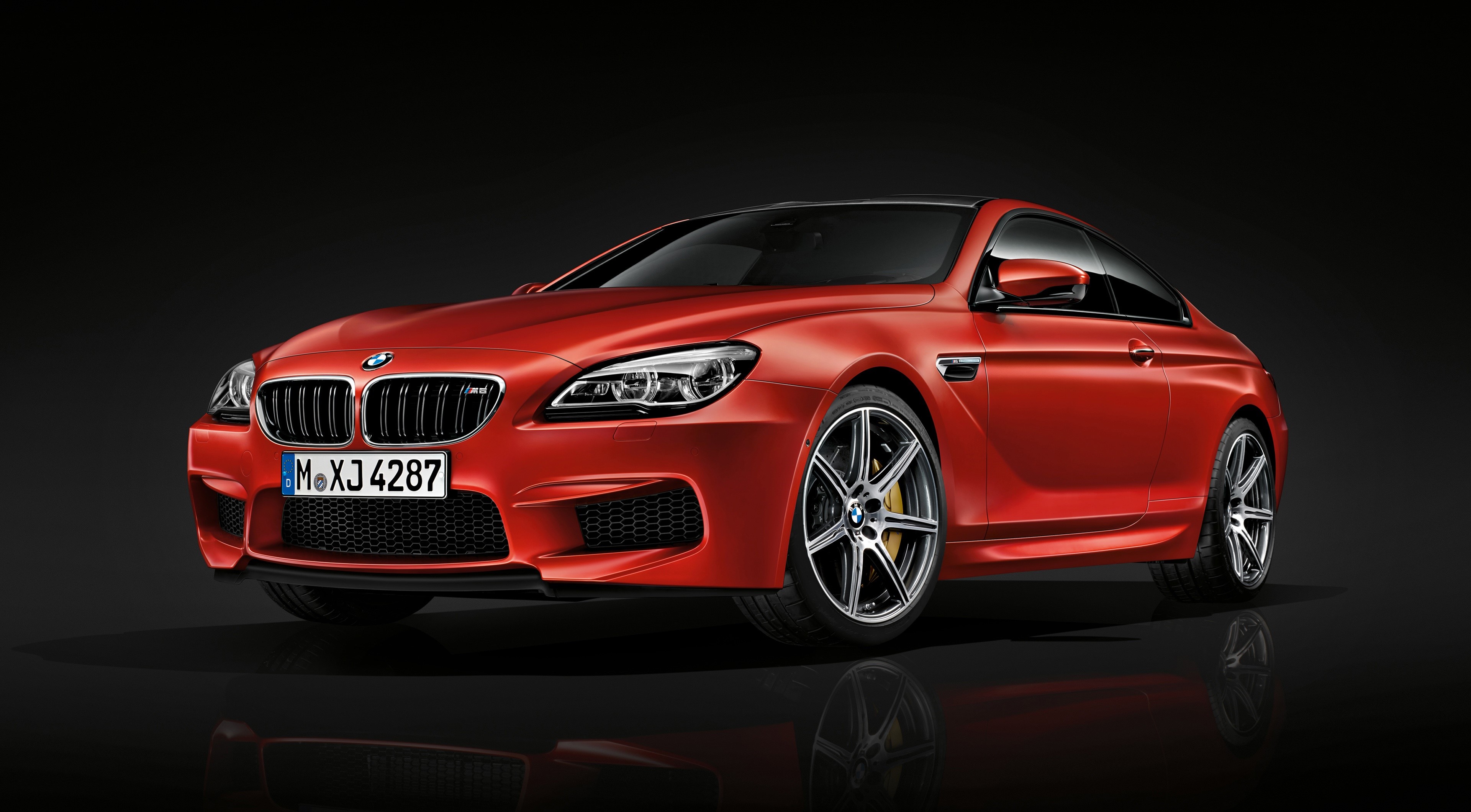 Red BMW M6 Coupe Competition Package 2015 HD Wallpaper