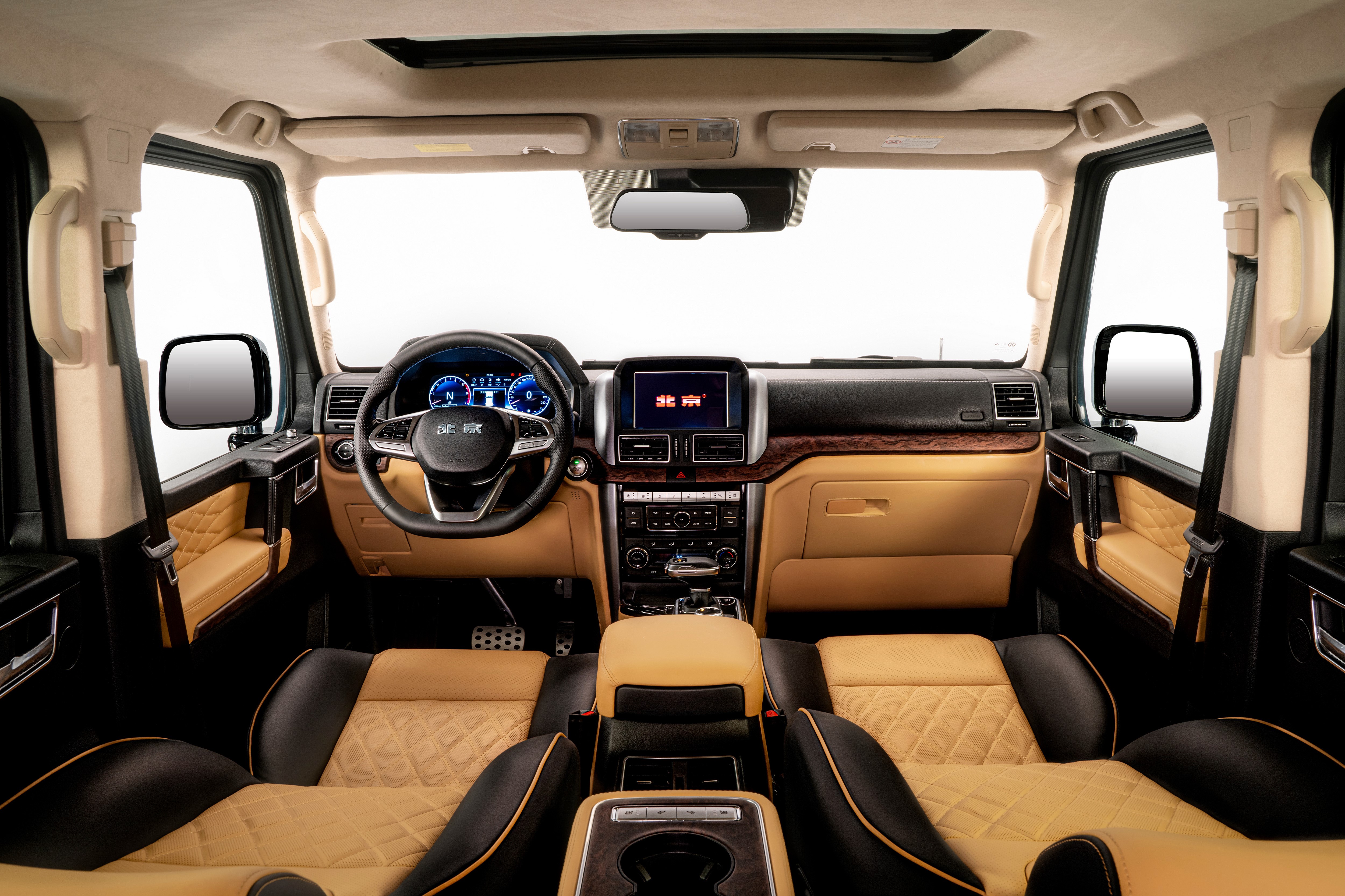 Interior of a Beijing BJ80 Qomolangma Peak SUV HD Wallpaper