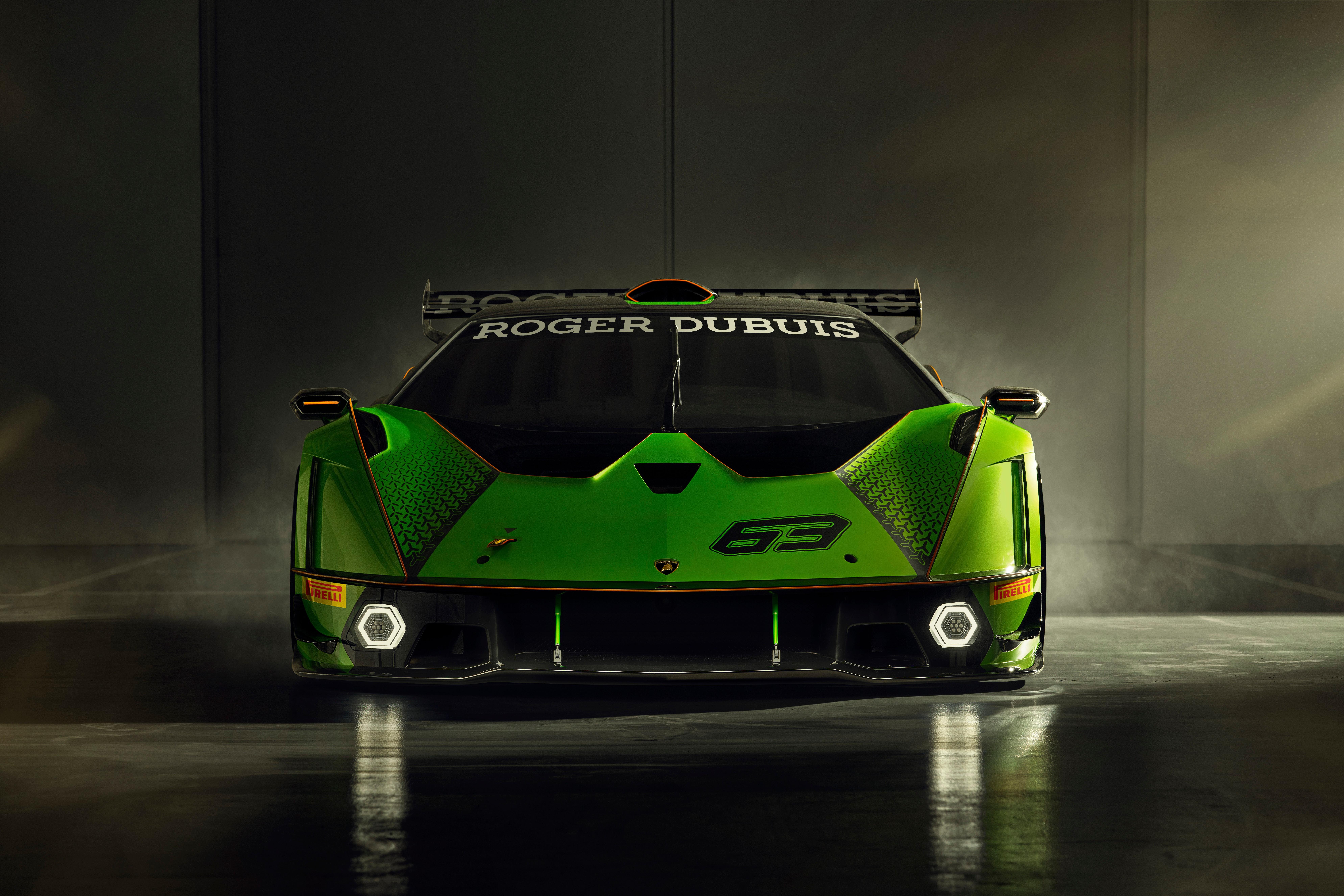 Lamborghini Essenza SCV12 2020 Green Front HD Wallpaper