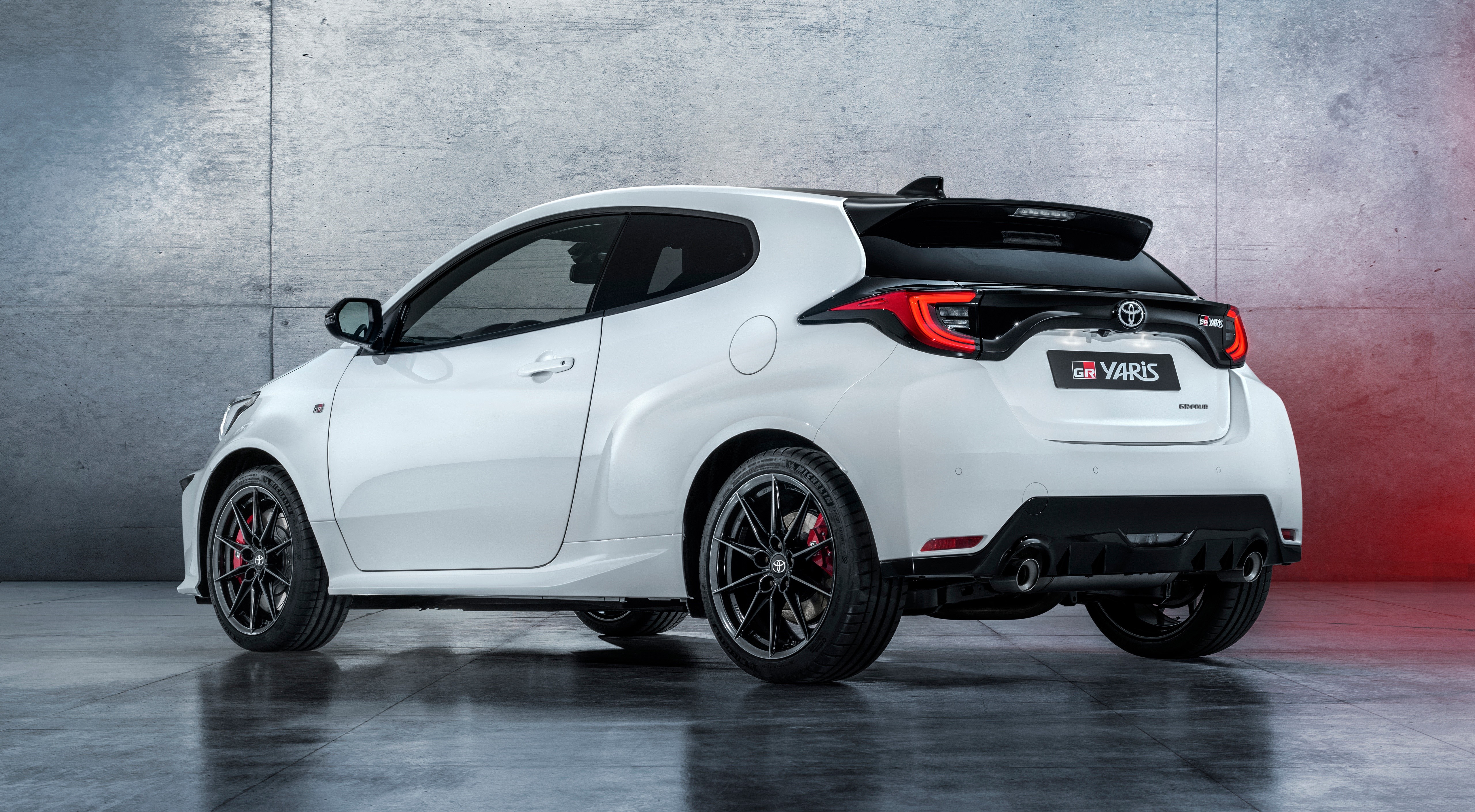 White Toyota GR Yaris hatchback HD Wallpaper