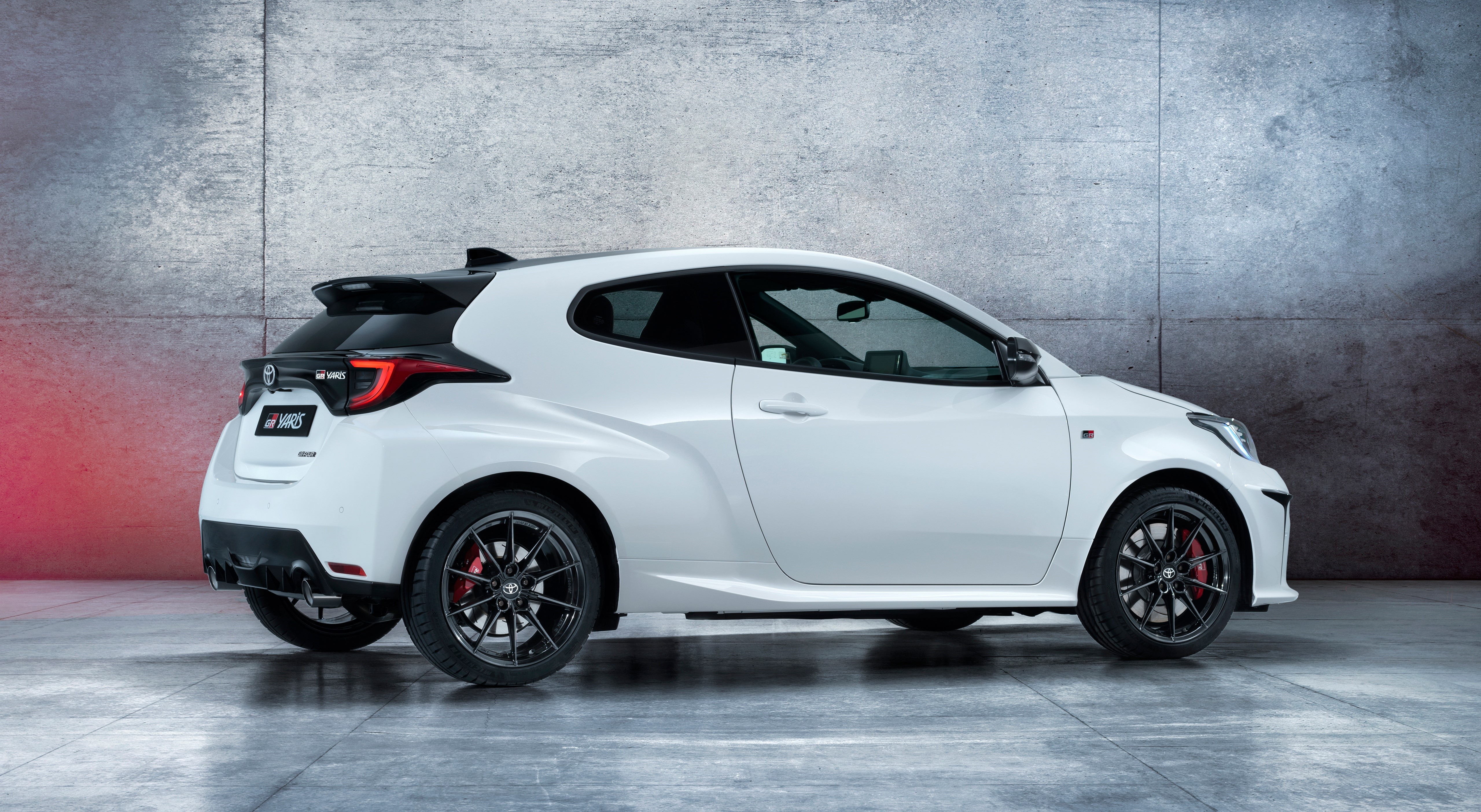 White 2020 Toyota GR Yaris Hatchback Side View HD Wallpaper