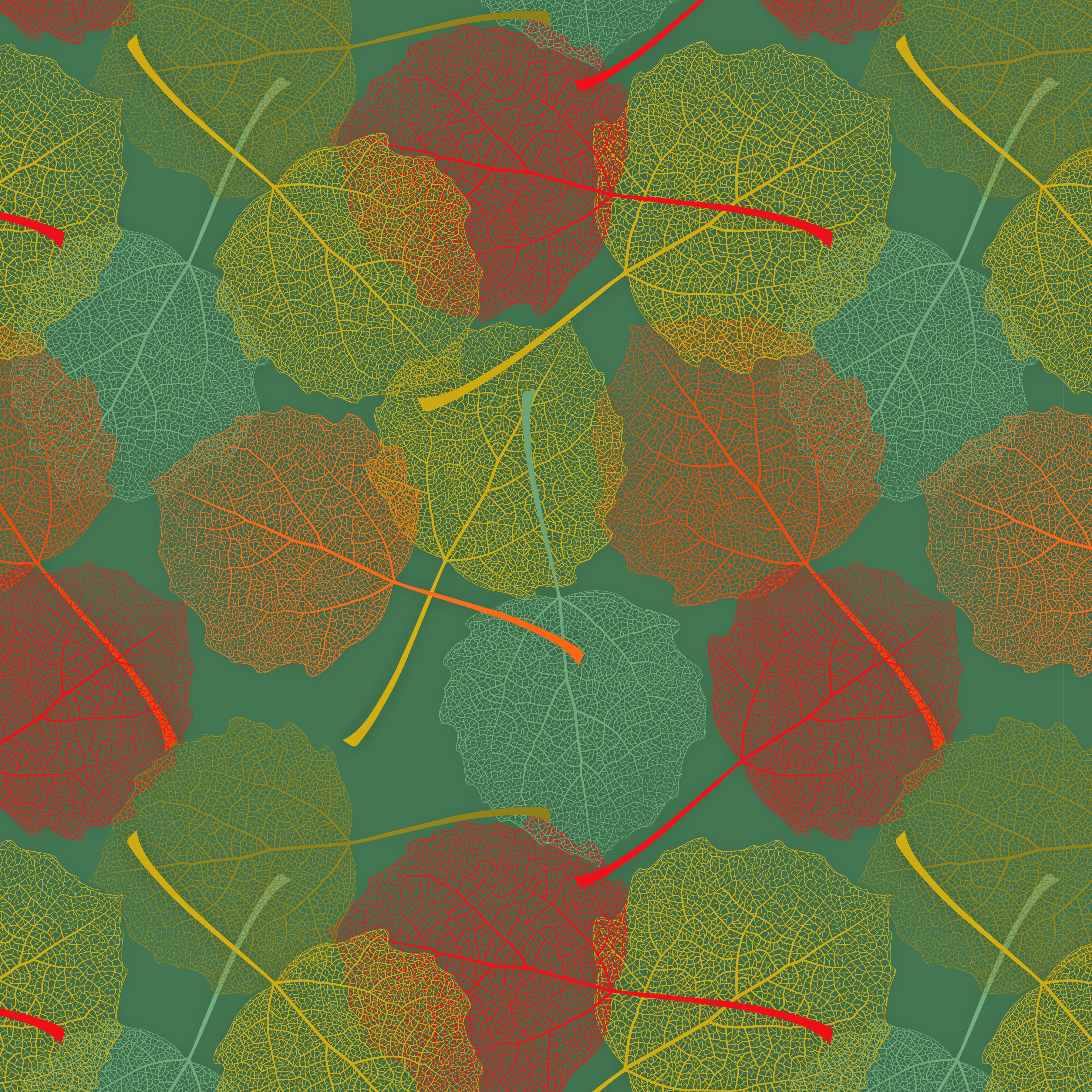 Autumn leaves pattern HD Wallpaper