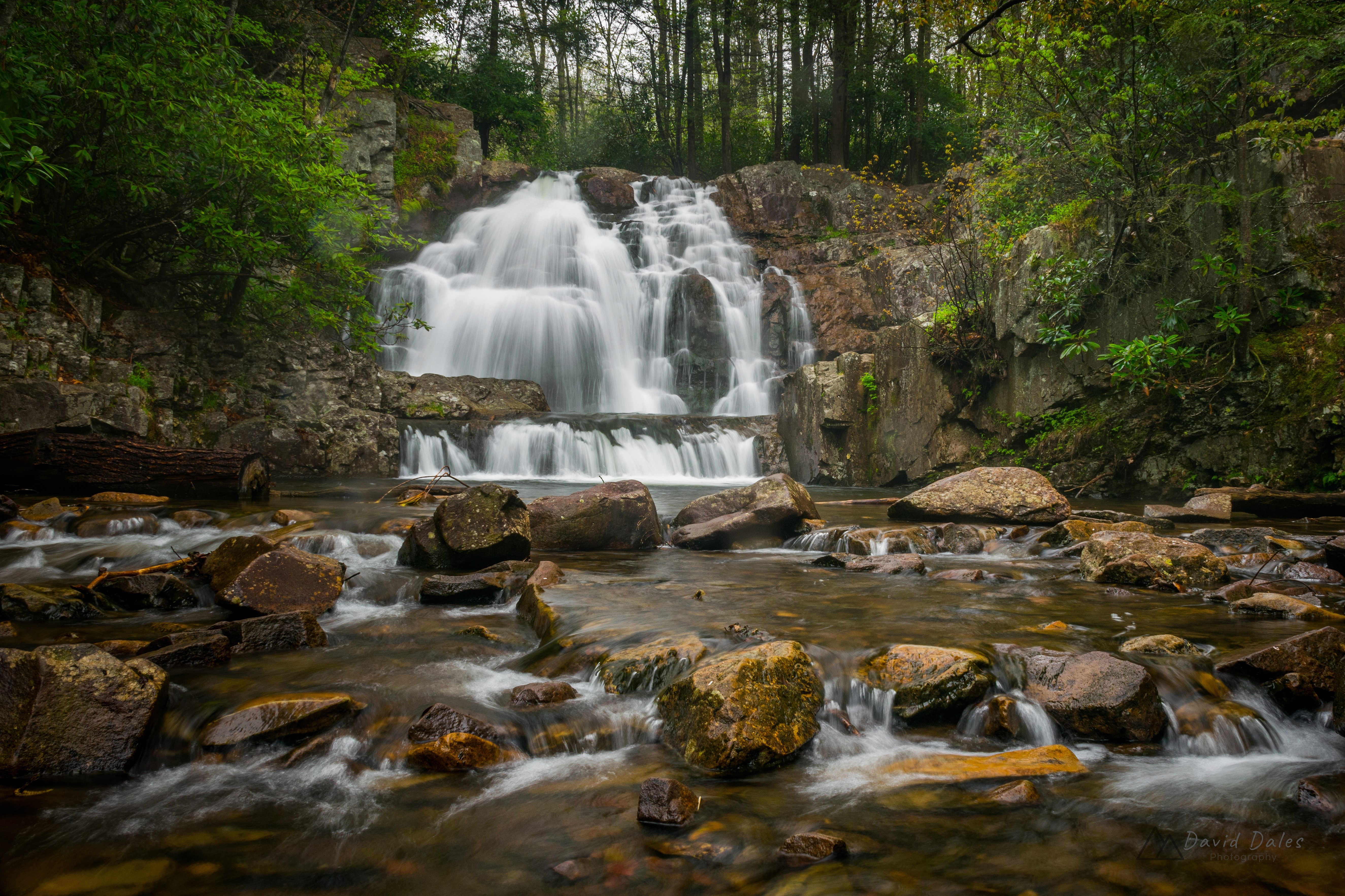 Hawk Falls at Hickory Run State Park, Pennsylvania HD Wallpaper