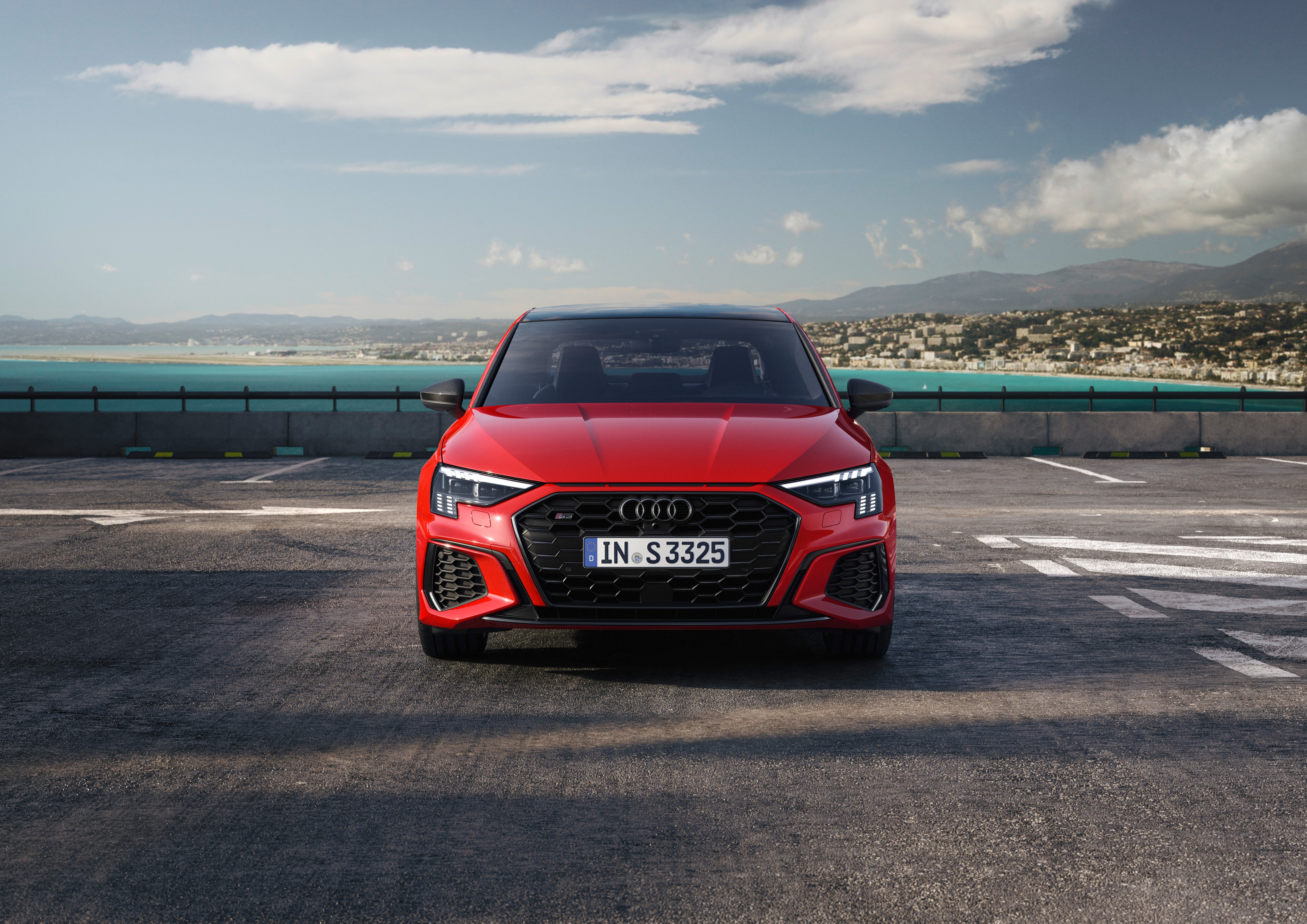 Red Audi S3 Sedan 2020 HD Wallpaper