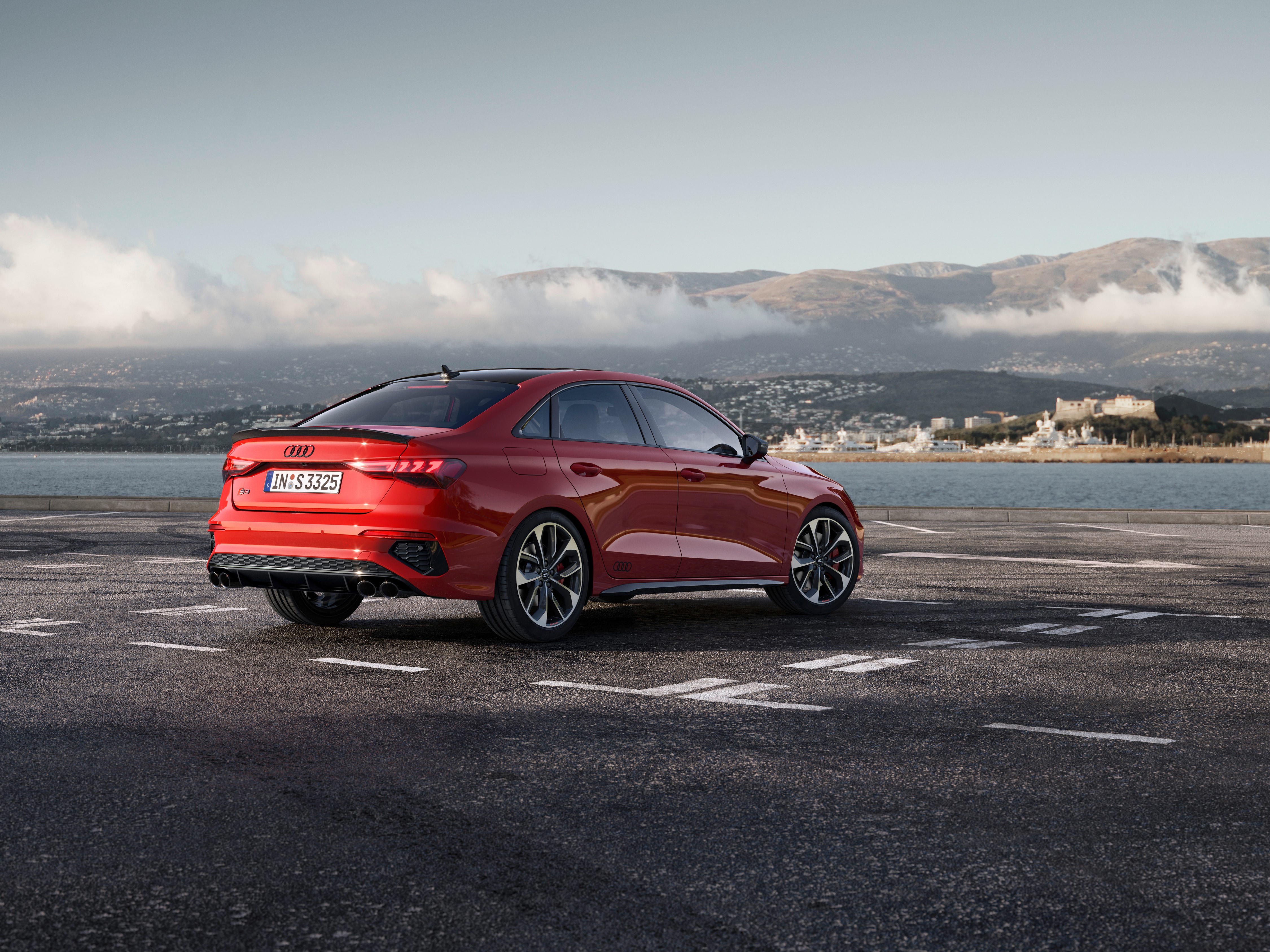 Red Audi S3 Sedan 2020 HD Wallpaper