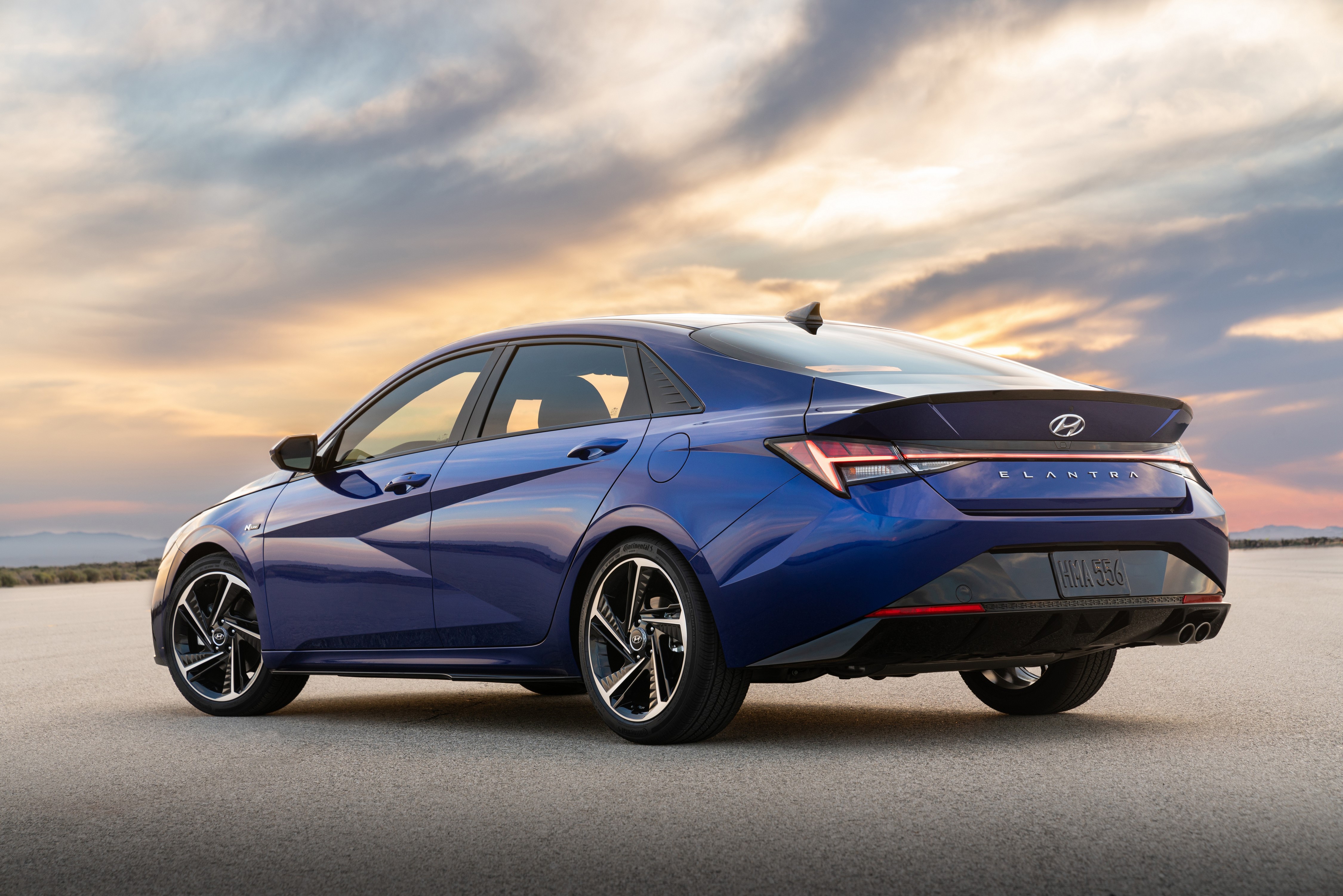 Blue Hyundai Elantra N Line CN7 2020 HD Wallpaper