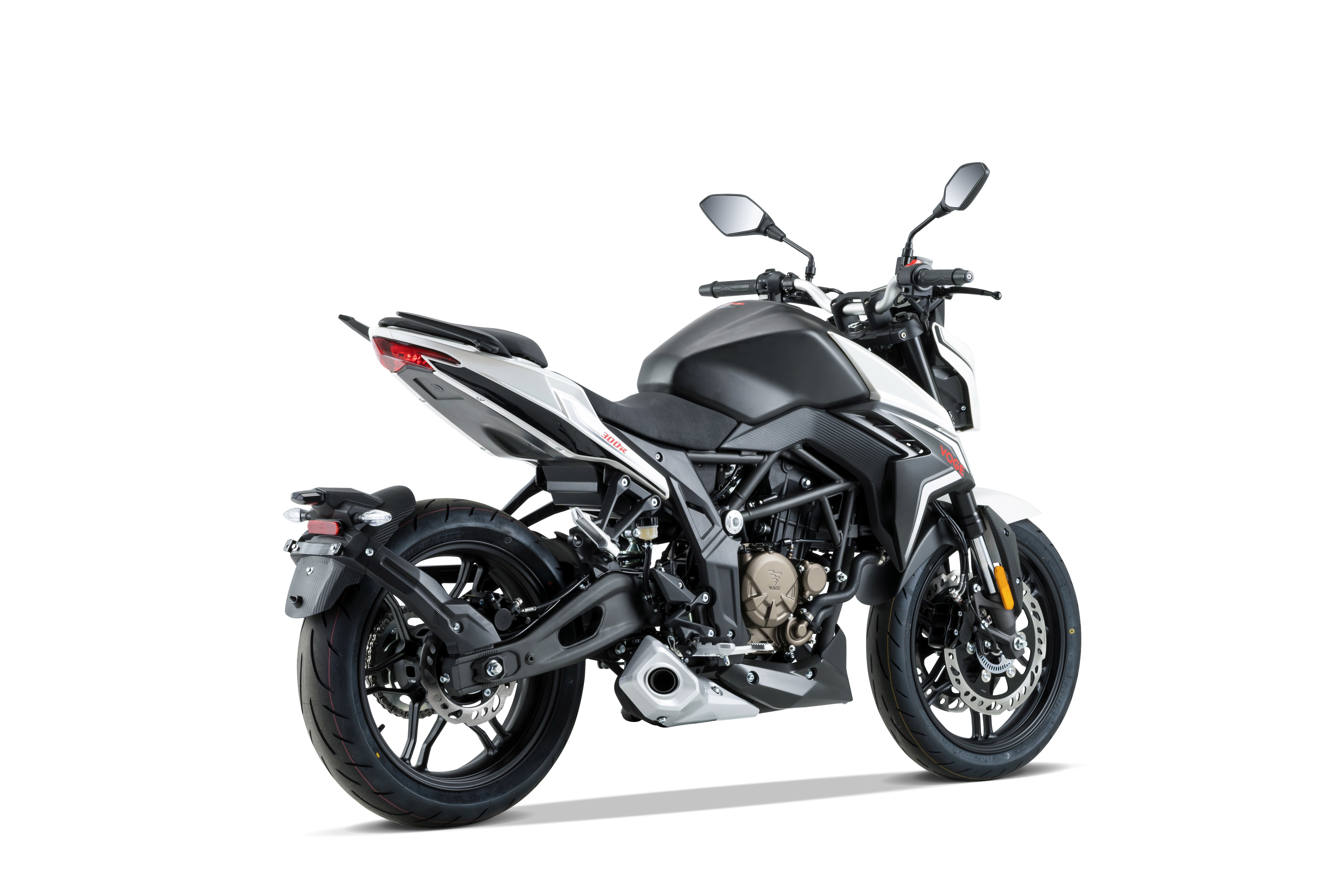 Voge 300 R motorcycle, 2020, black and white HD Wallpaper
