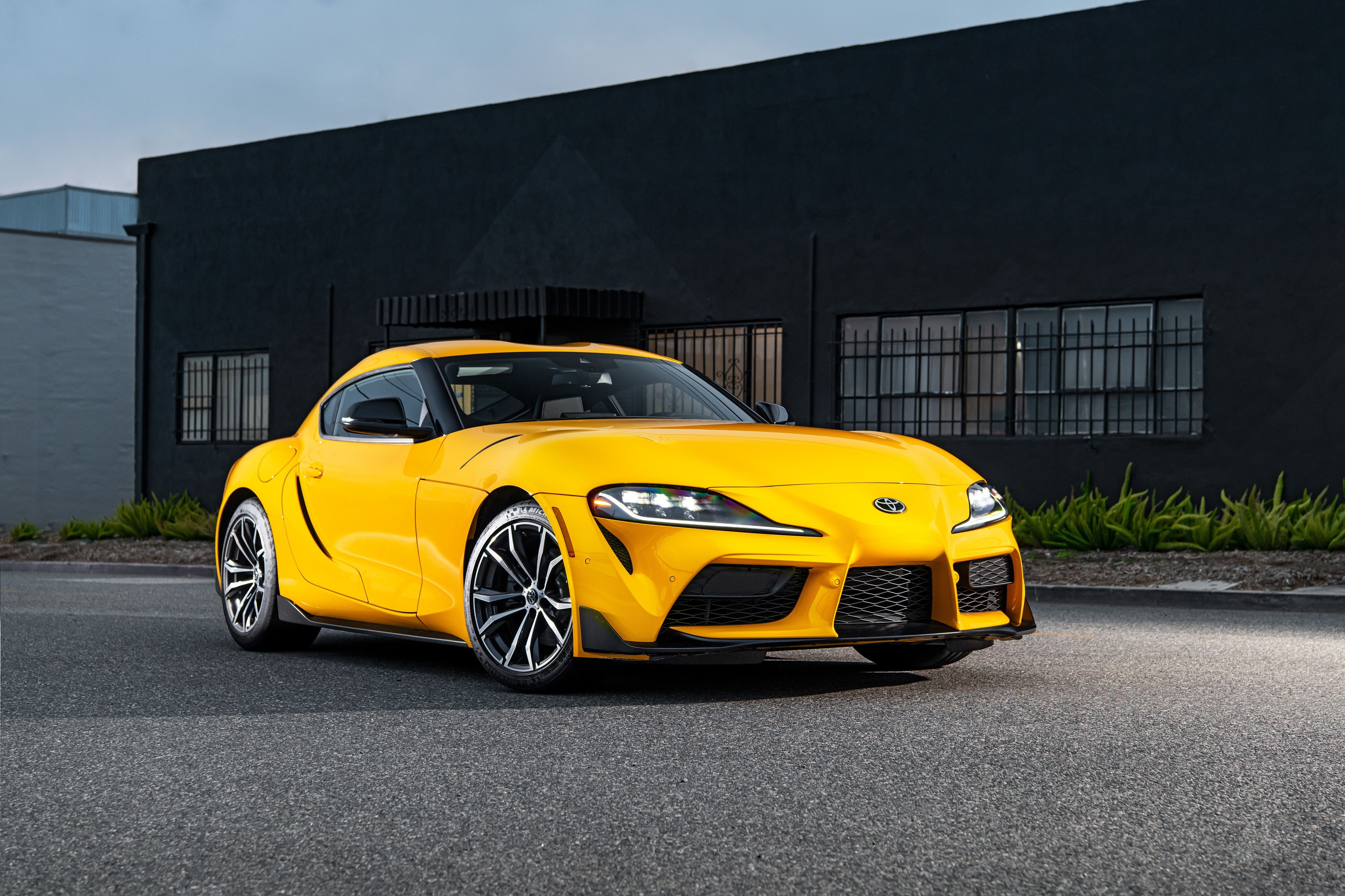 Yellow 2020 Toyota GR Supra 2.0 North America HD Wallpaper