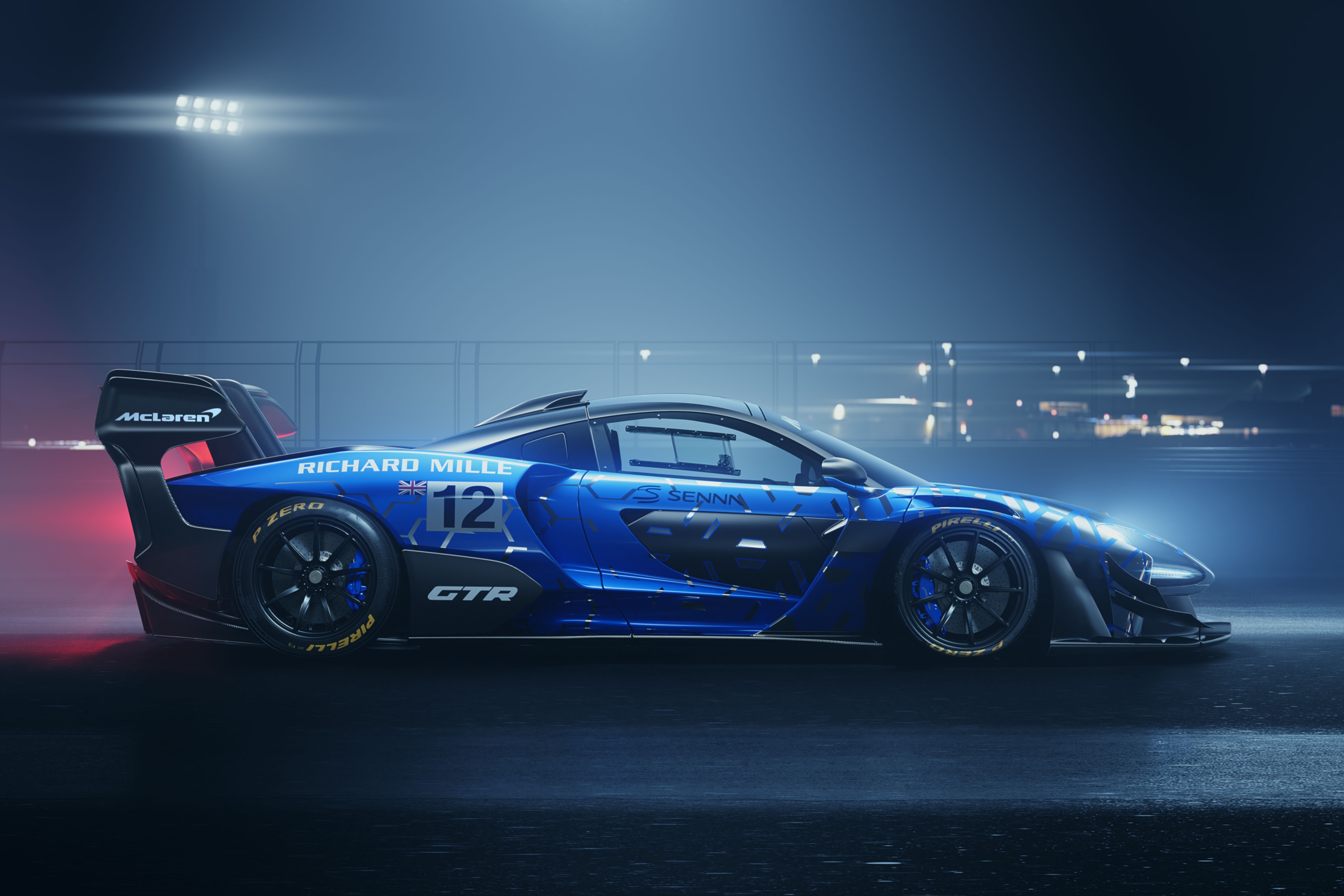 McLaren Senna GTR 12 Richard Mille Blue HD Wallpaper
