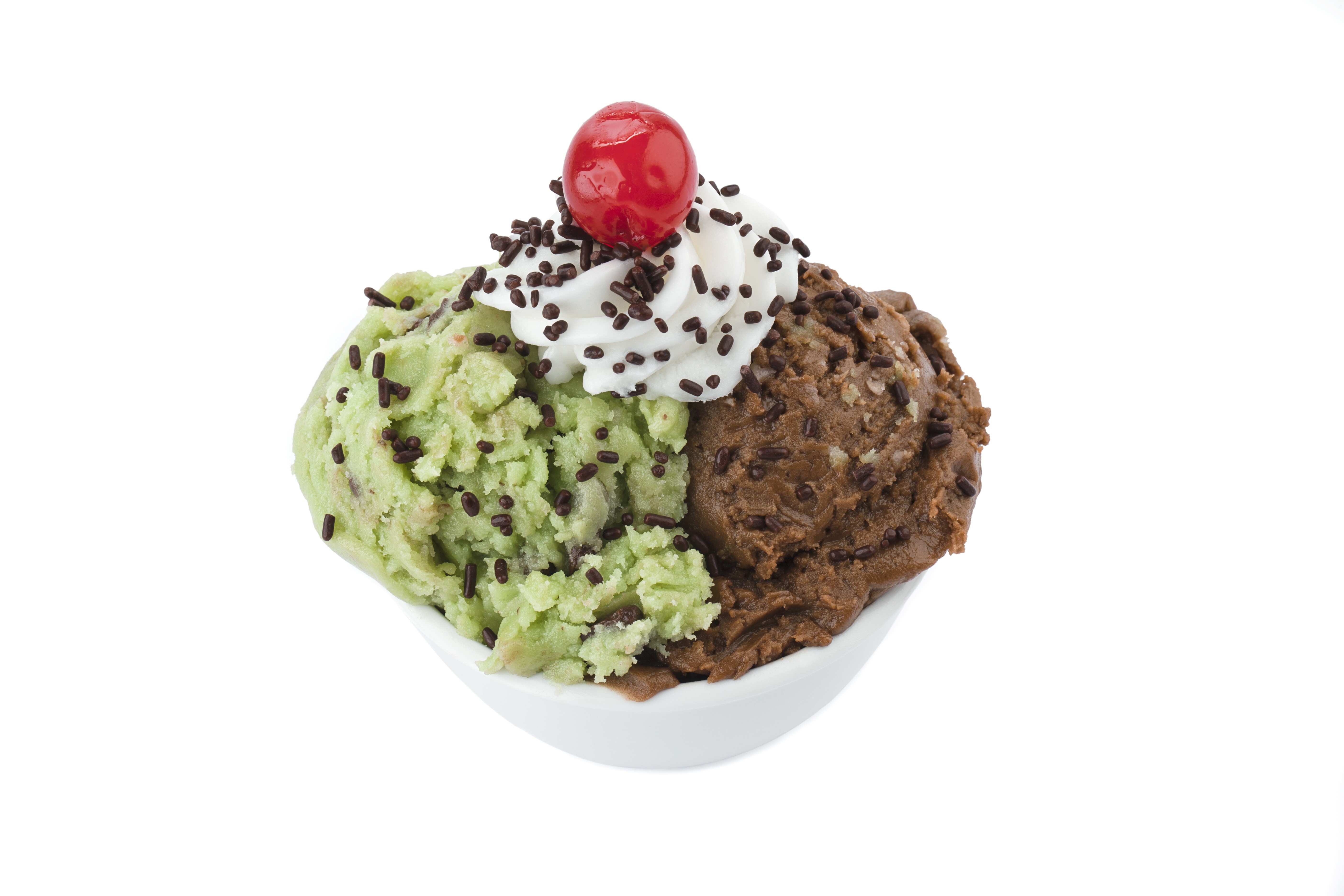 Ice cream with chocolate and mint flavors HD Wallpaper