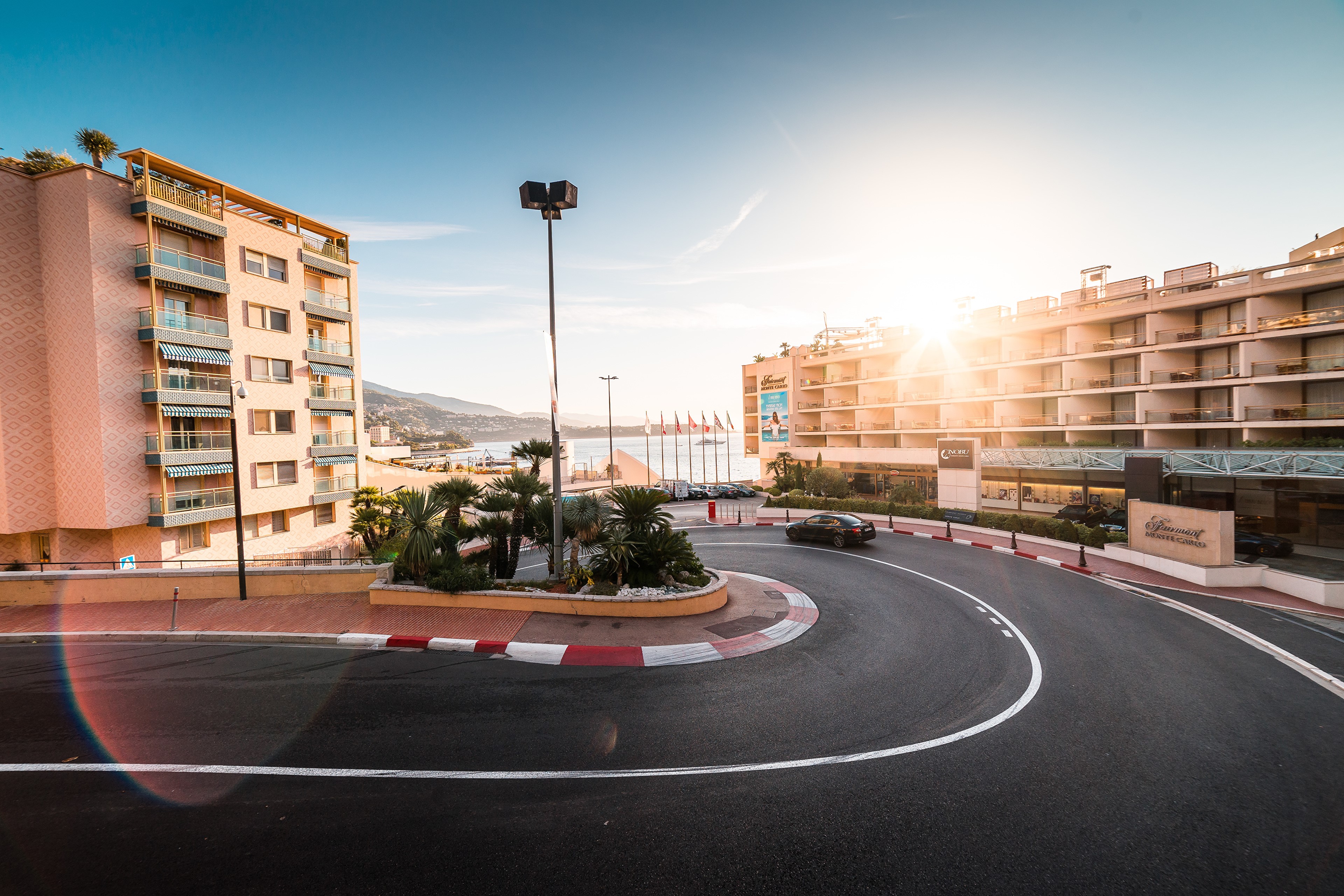 4K Monte Carlo Monaco Road and Fairmont Hotel HD Wallpaper