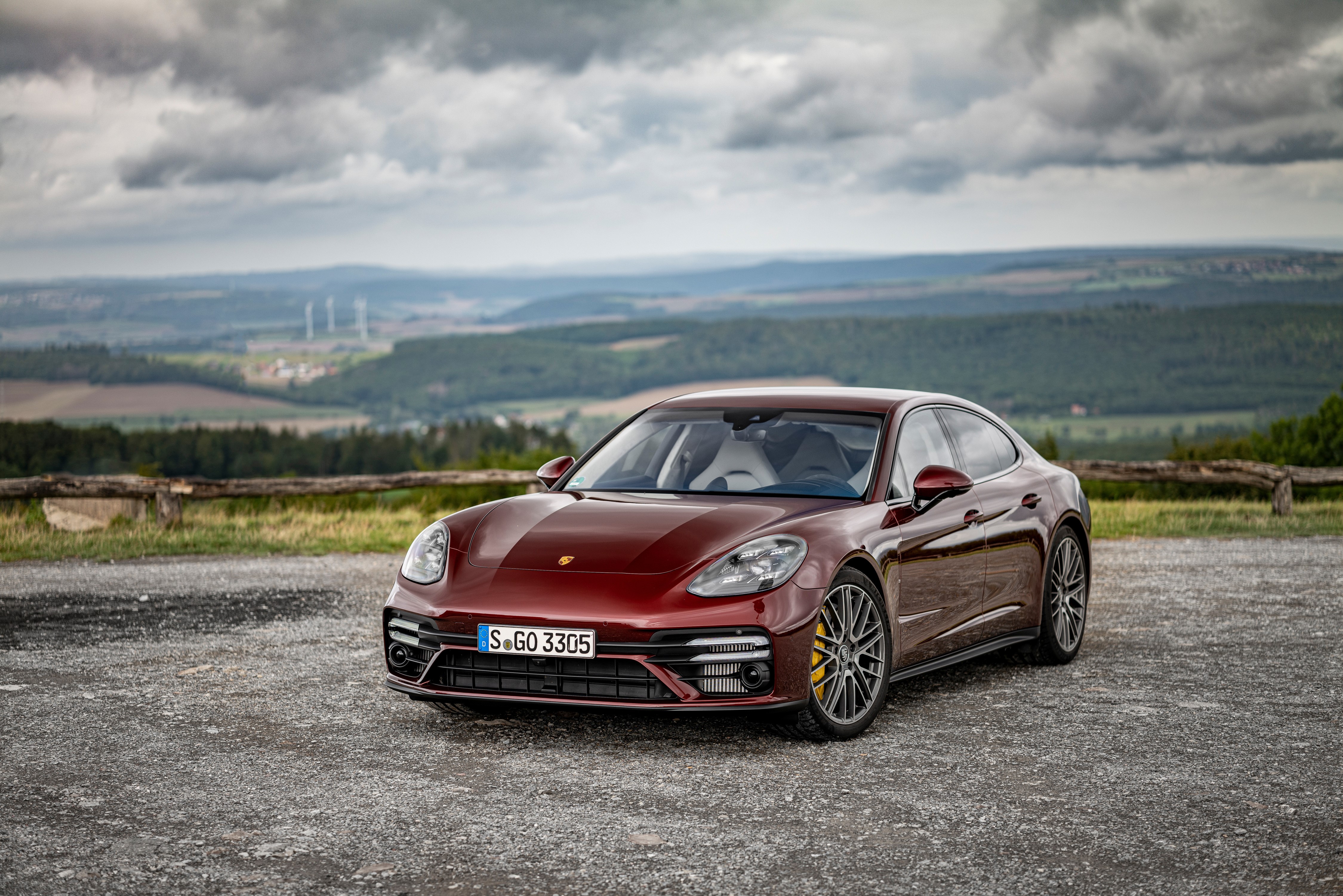 Porsche Panamera Turbo S (971) Wine Metallic HD Wallpaper
