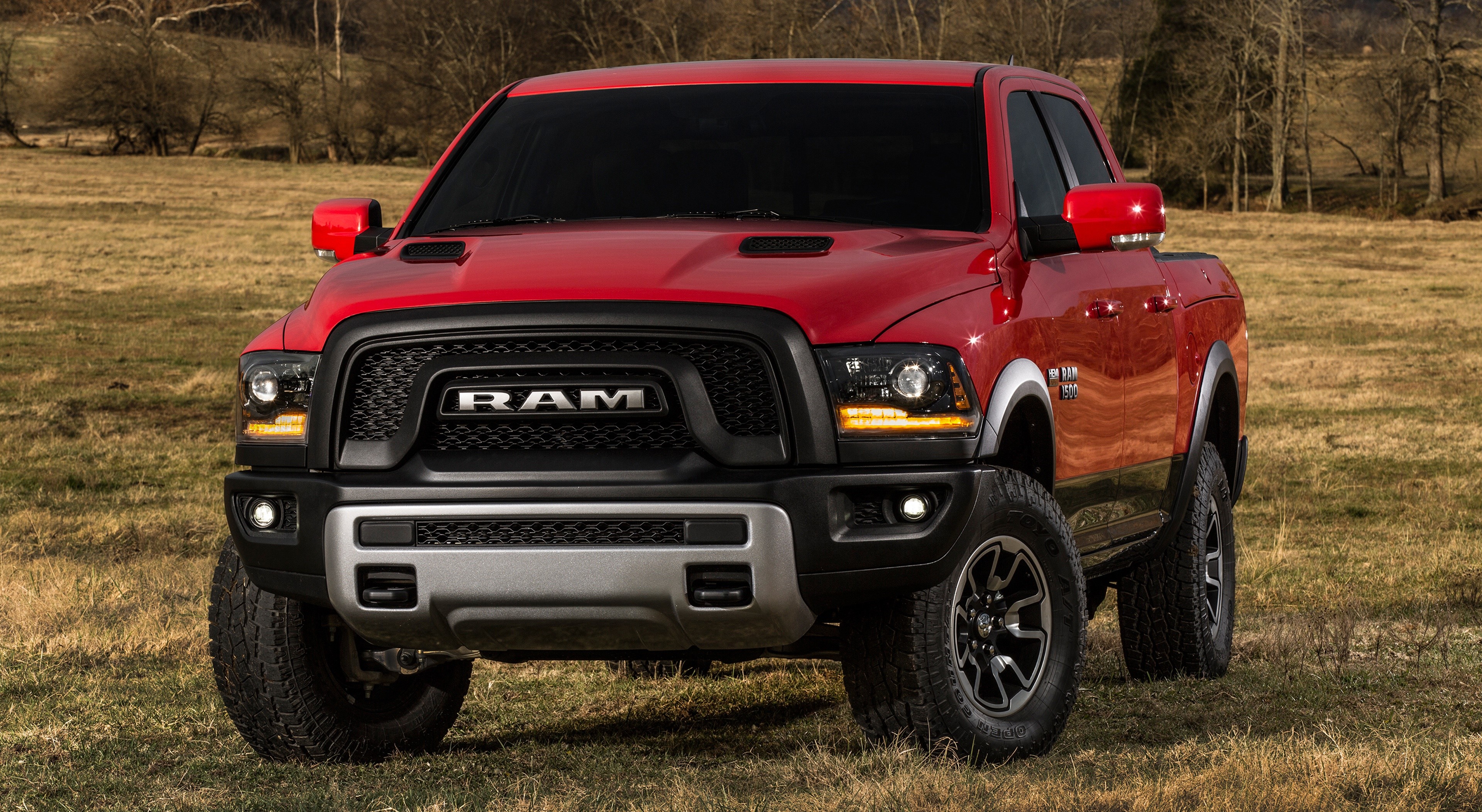 Red Ram 1500 Rebel Crew Cab Pickup Truck HD Wallpaper