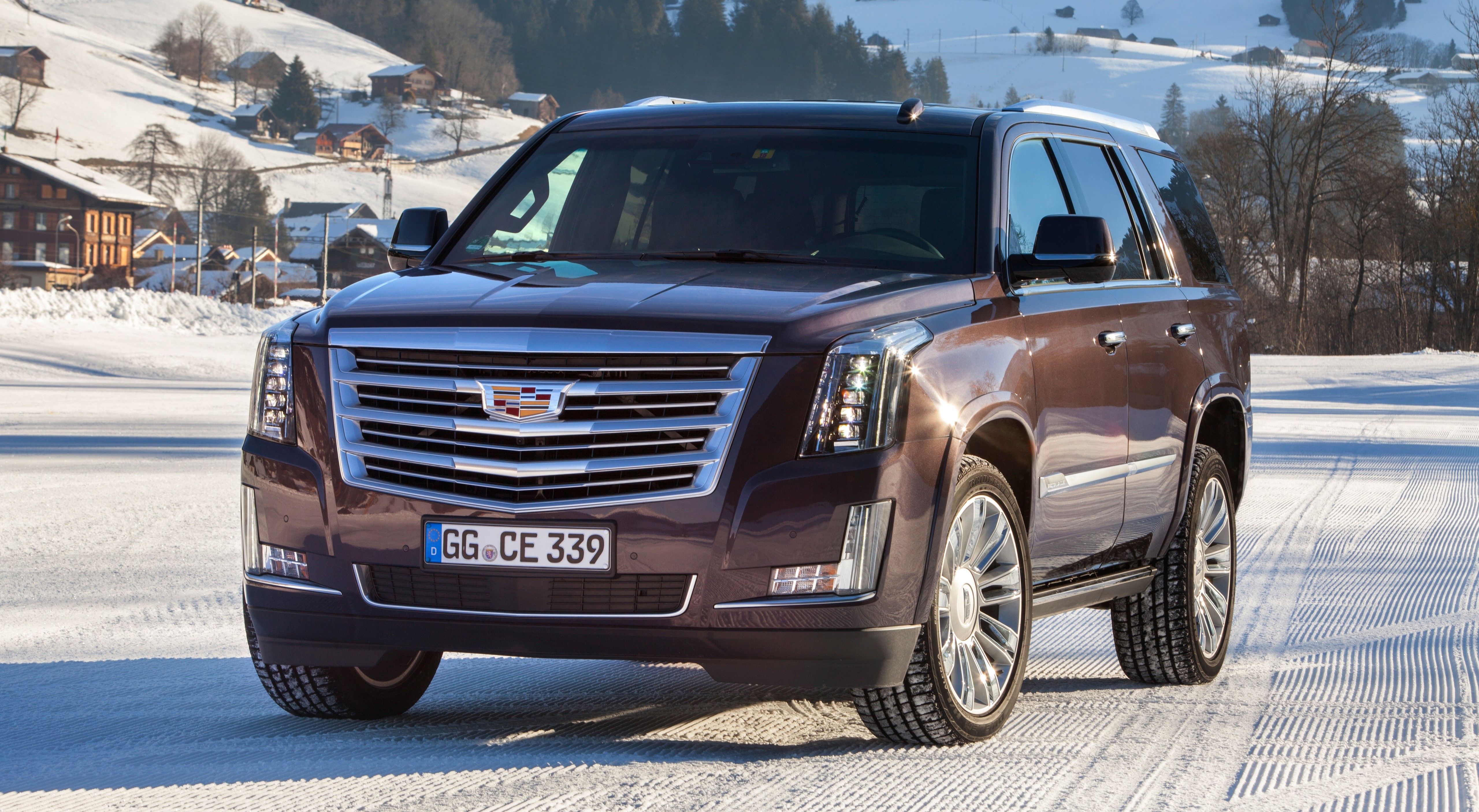 2015 Cadillac Escalade Platinum EU-spec SUV HD Wallpaper