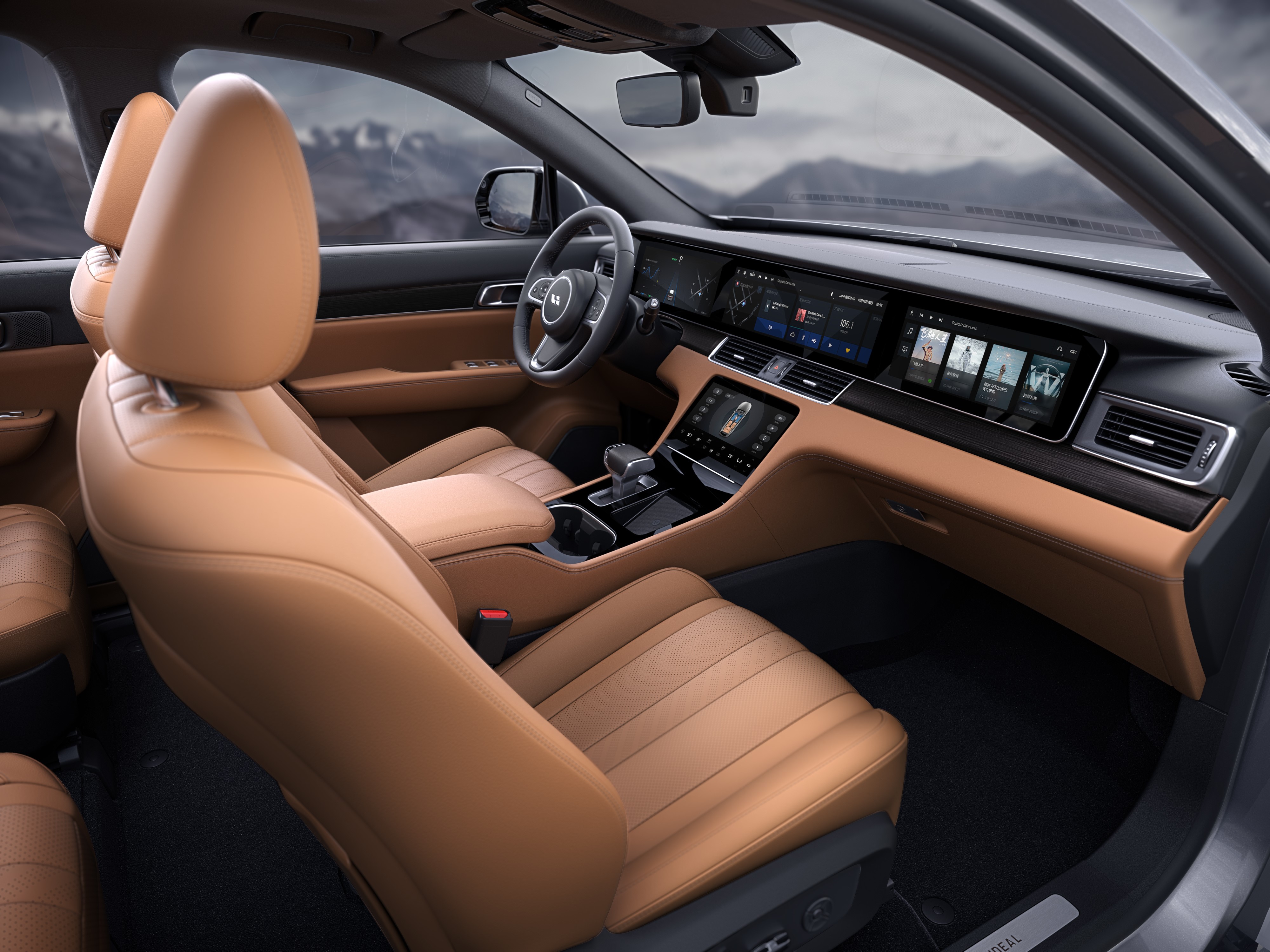 Interior of a 2020 Lixiang ONE Crossover HD Wallpaper