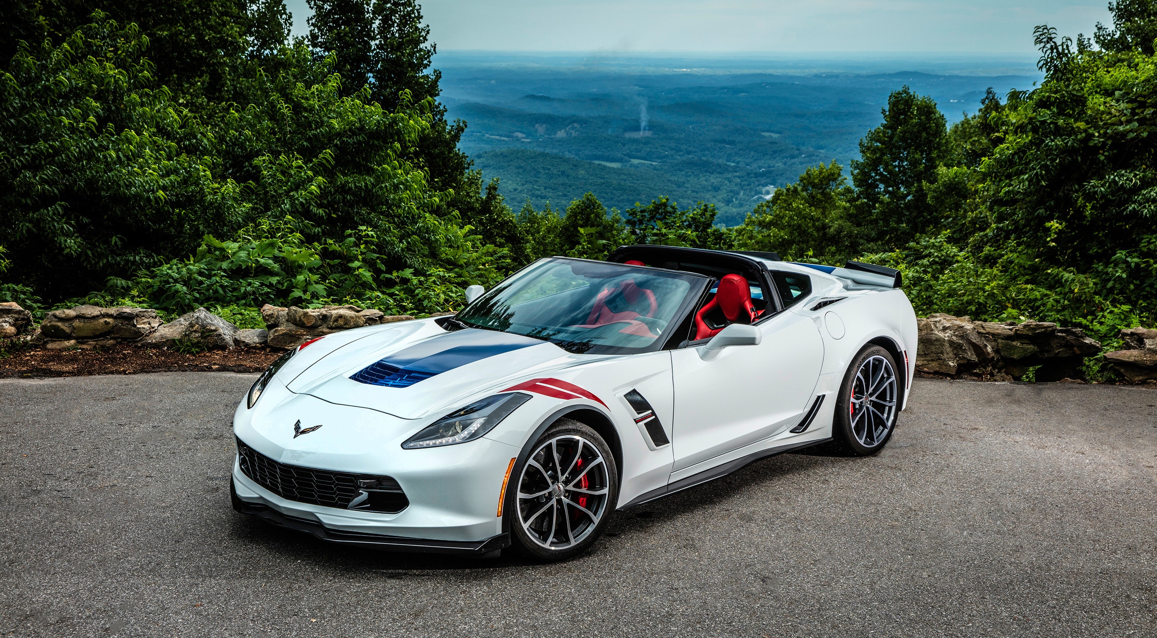 White 2016 Chevrolet C7 Corvette Grand Sport Roadster HD Wallpaper