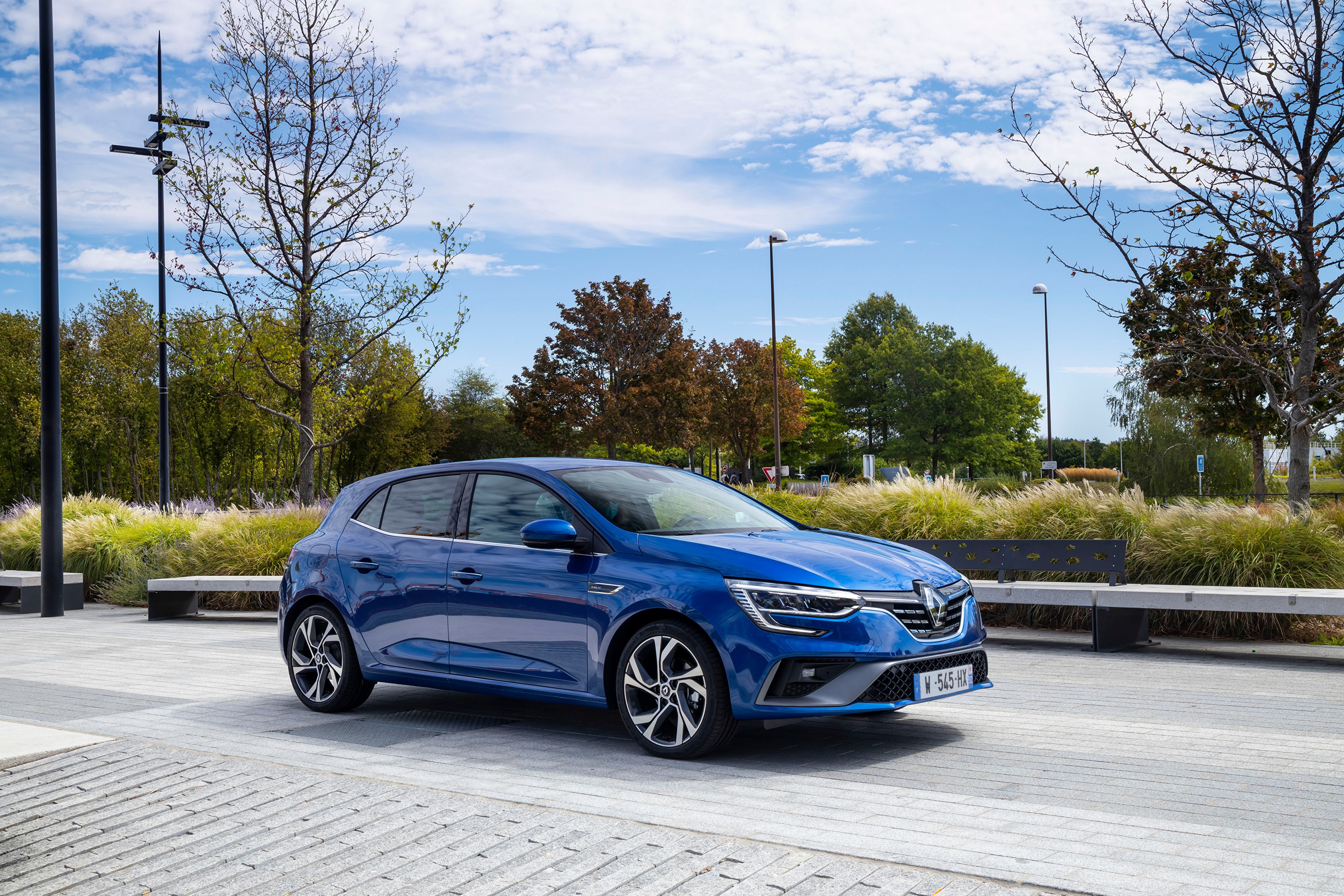 Blue 2020 Renault Megane R.S. Line Metallic HD Wallpaper