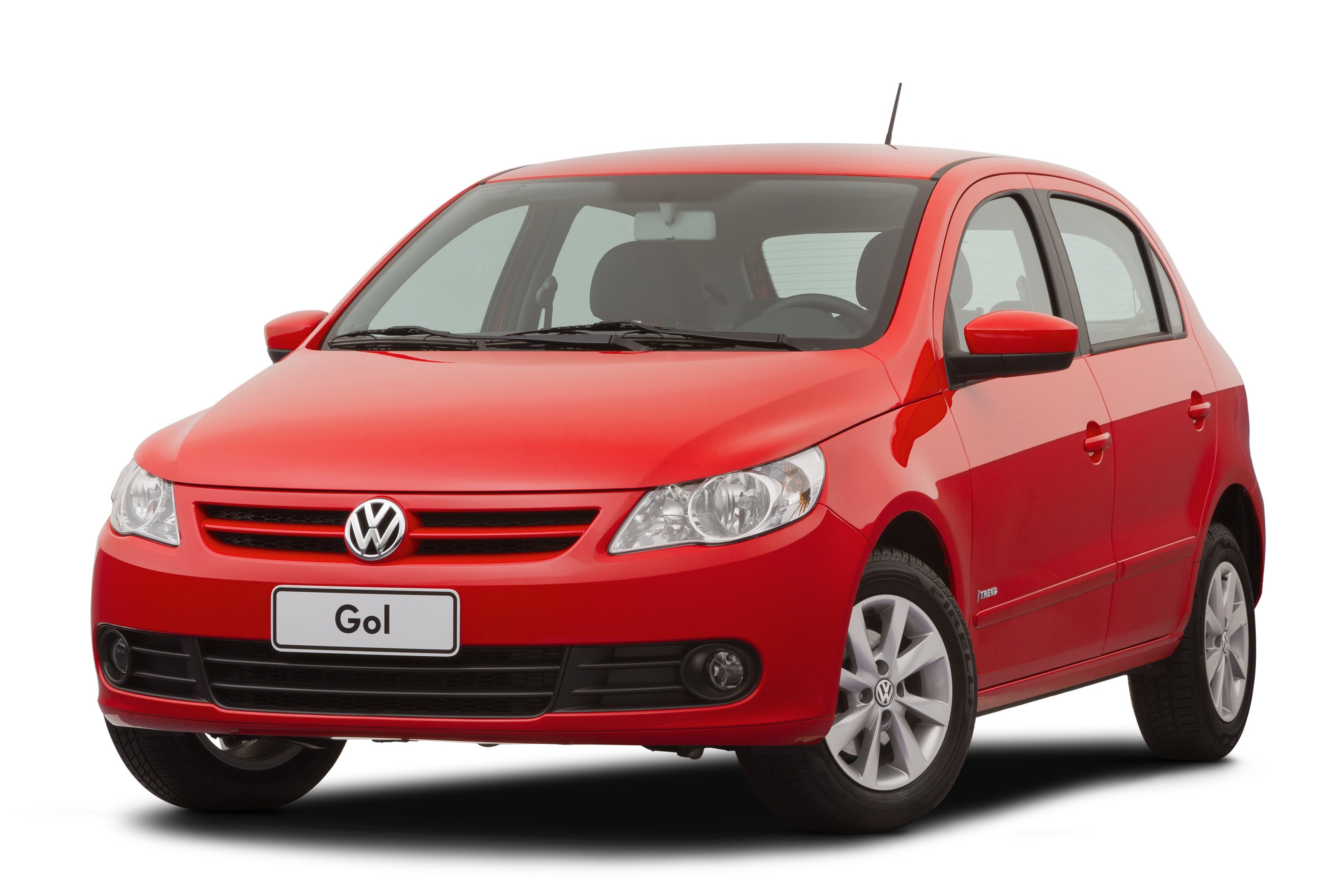 Red Volkswagen Gol car HD Wallpaper