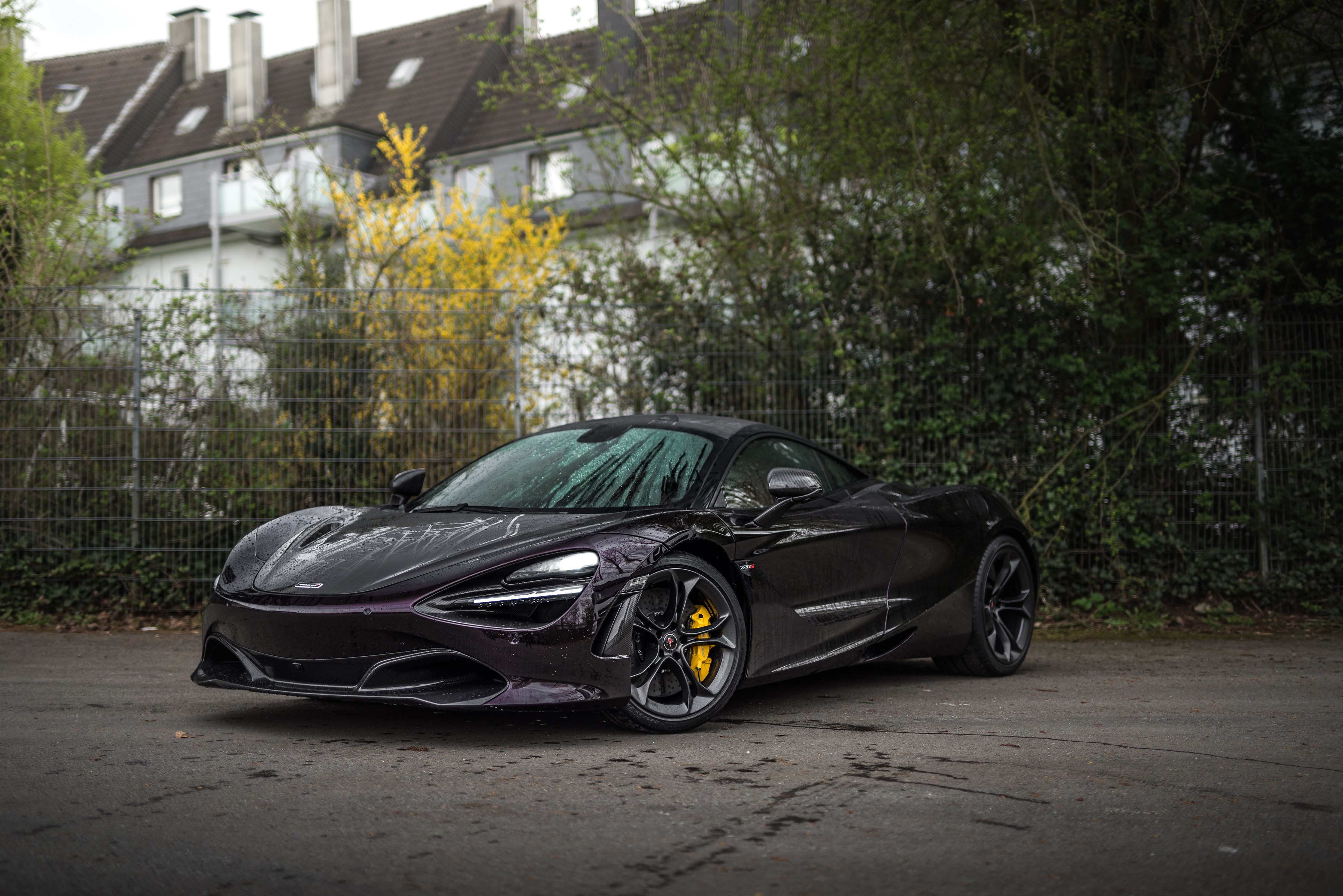 Manhart McLaren 720S in metallic black HD Wallpaper