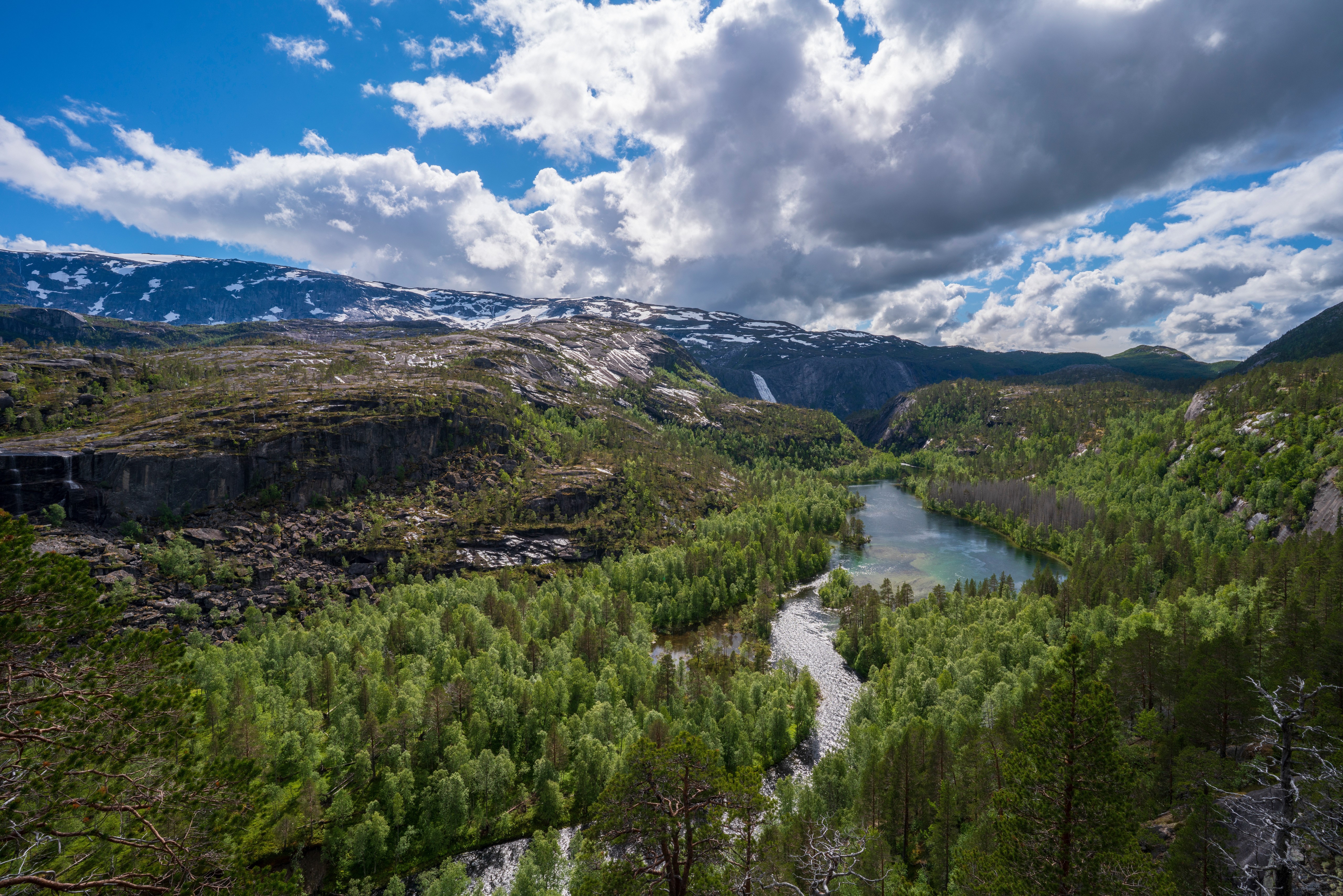 Rago National Park, Norway: River, Forest, and Mountains HD Wallpaper
