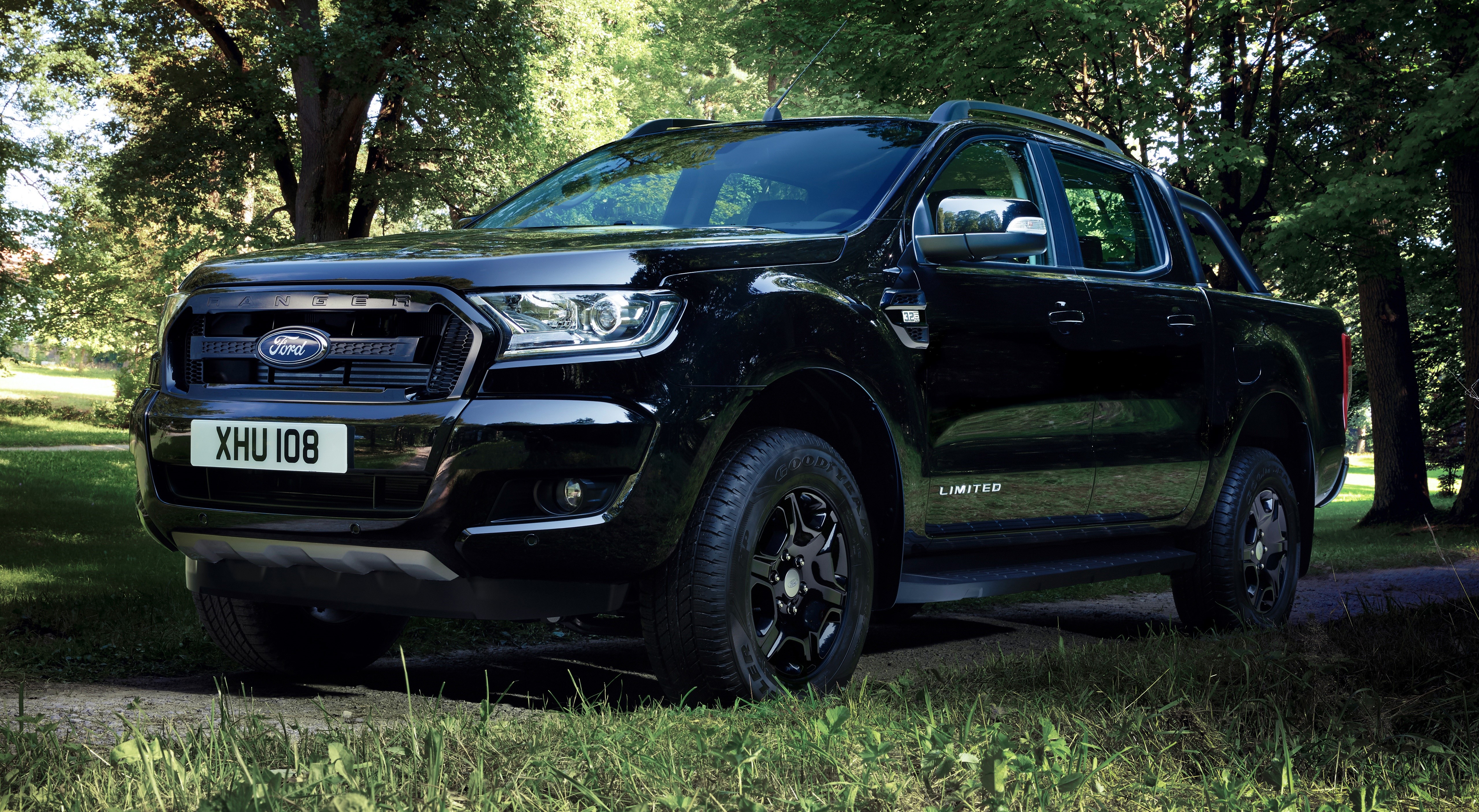 Ford Ranger Limited Black Edition Double Cab Pickup Truck HD Wallpaper