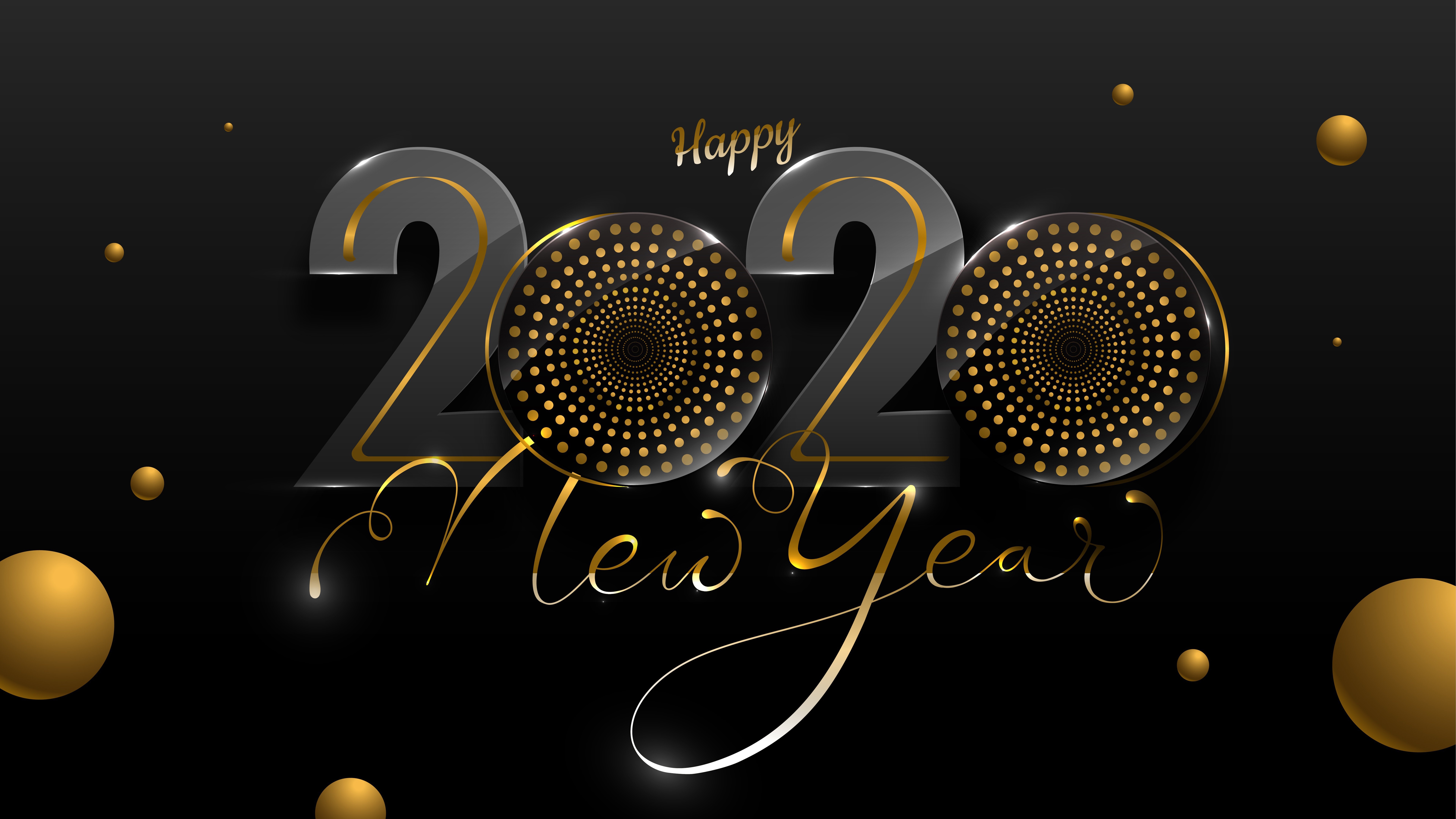 Happy New Year 2020 HD Wallpaper