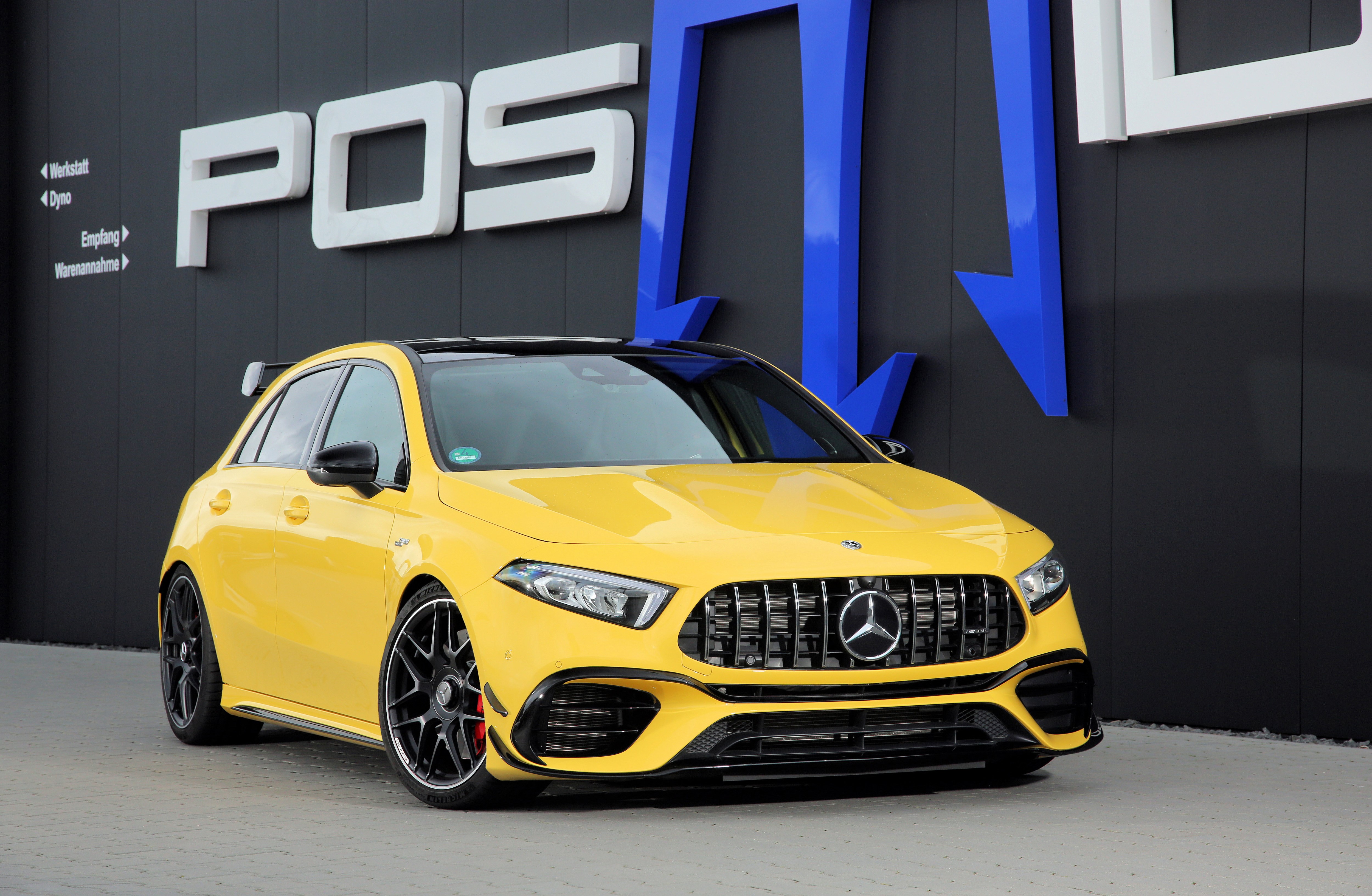 Yellow 2020 Posaidon A 45 RS 525 Mercedes-Benz HD Wallpaper