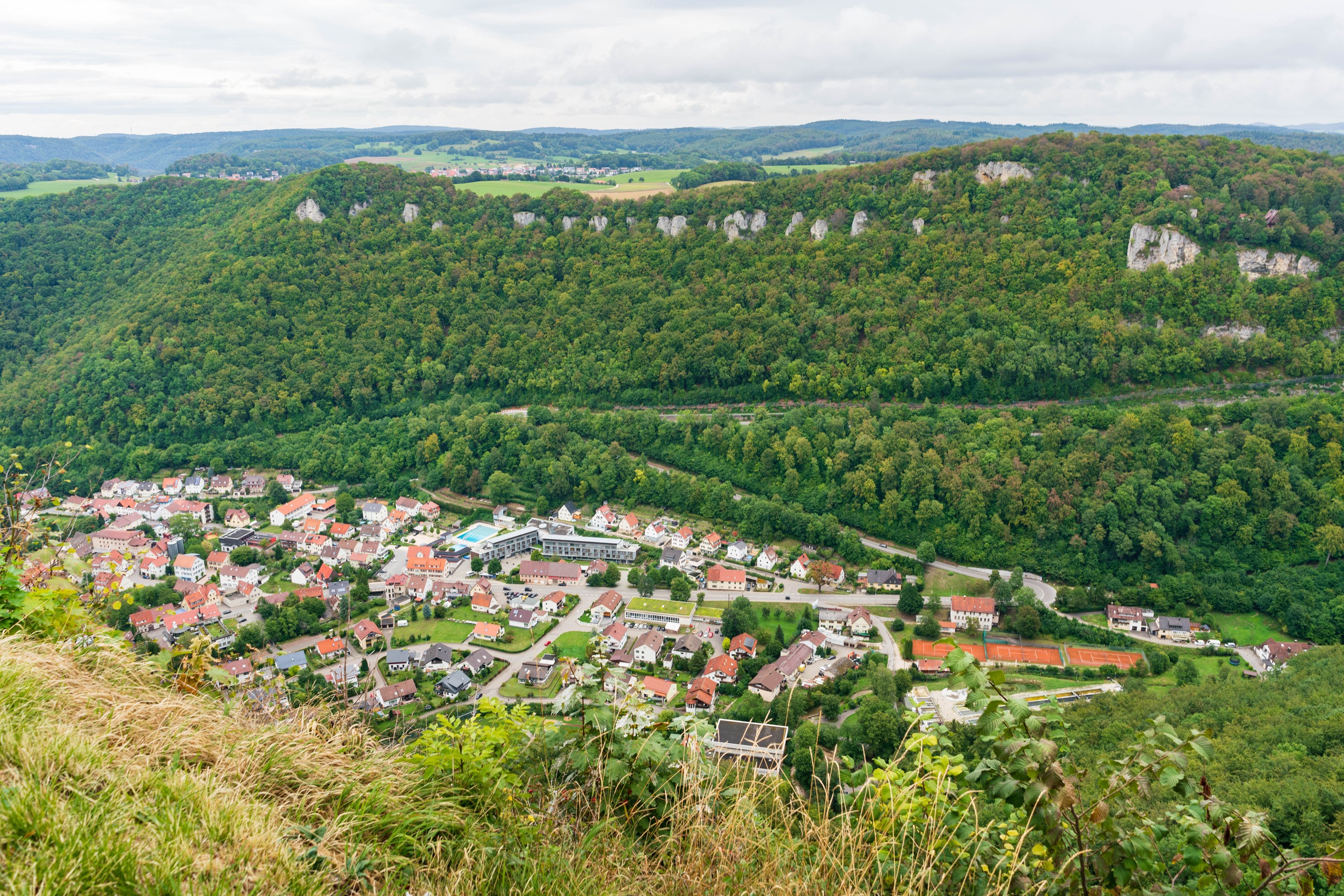 View of Honau, Germany from above HD Wallpaper