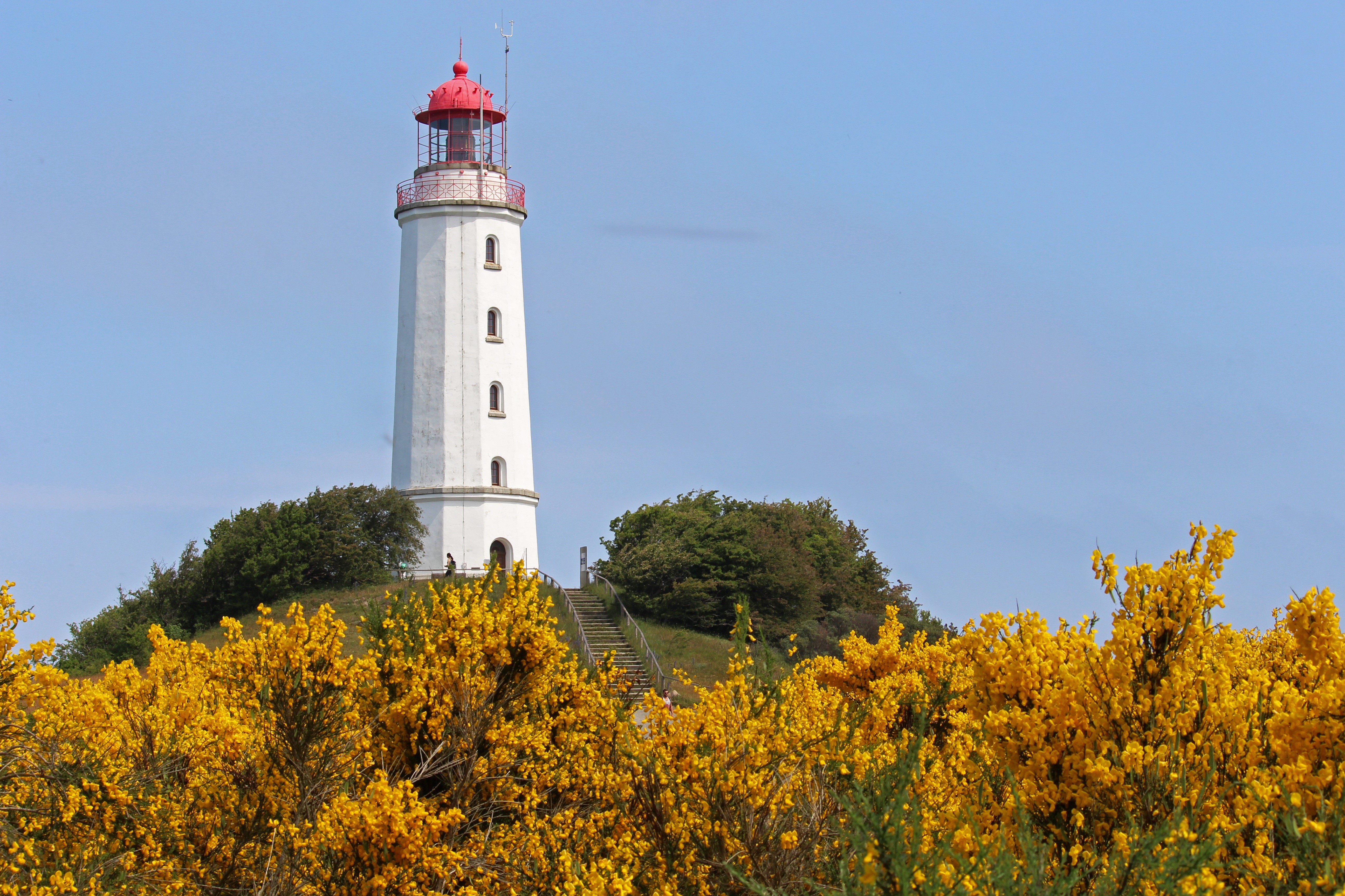 Dornbusch Lighthouse on Hiddensee, Germany HD Wallpaper