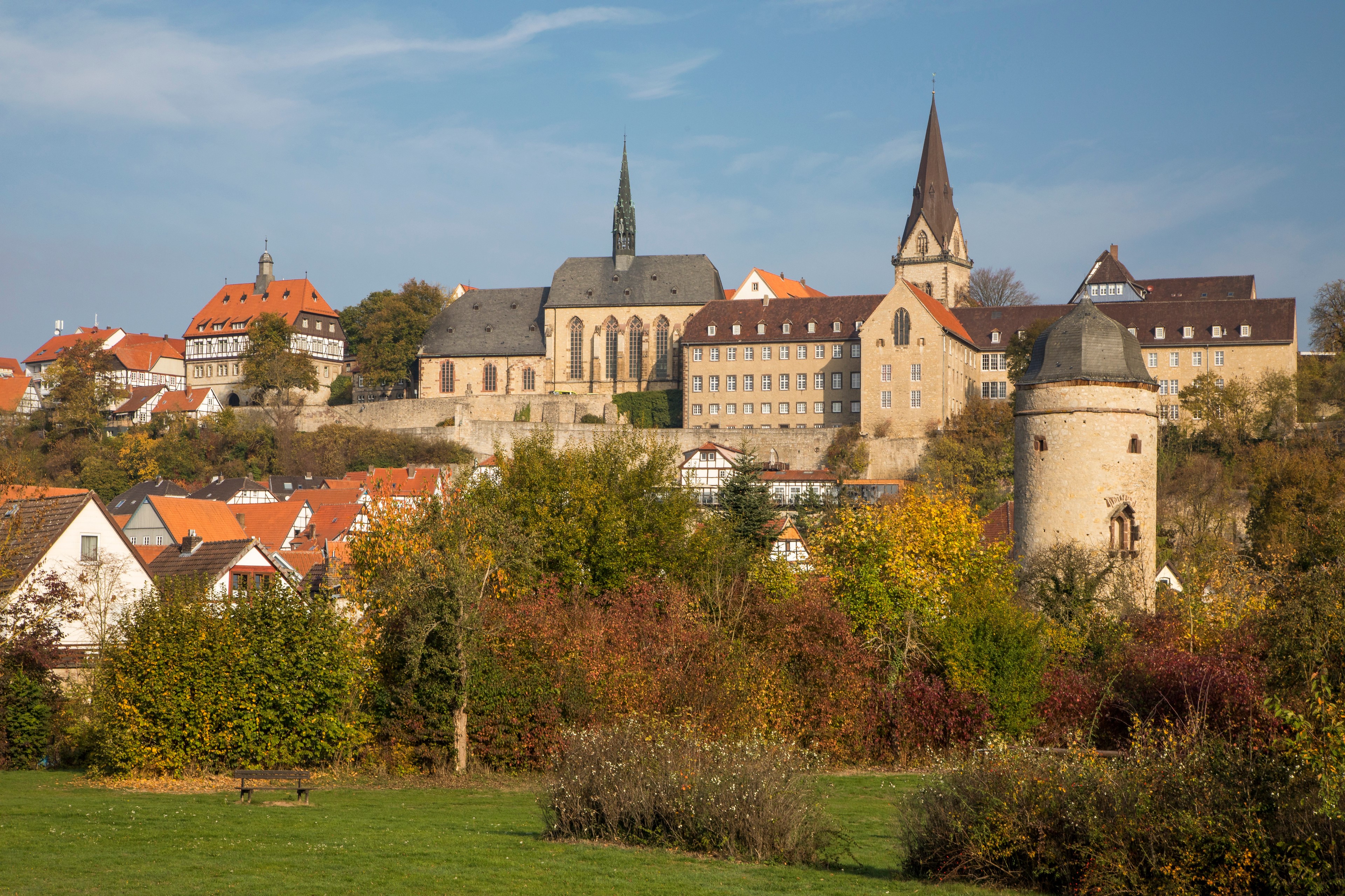 Autumn in Warburg, Germany HD Wallpaper