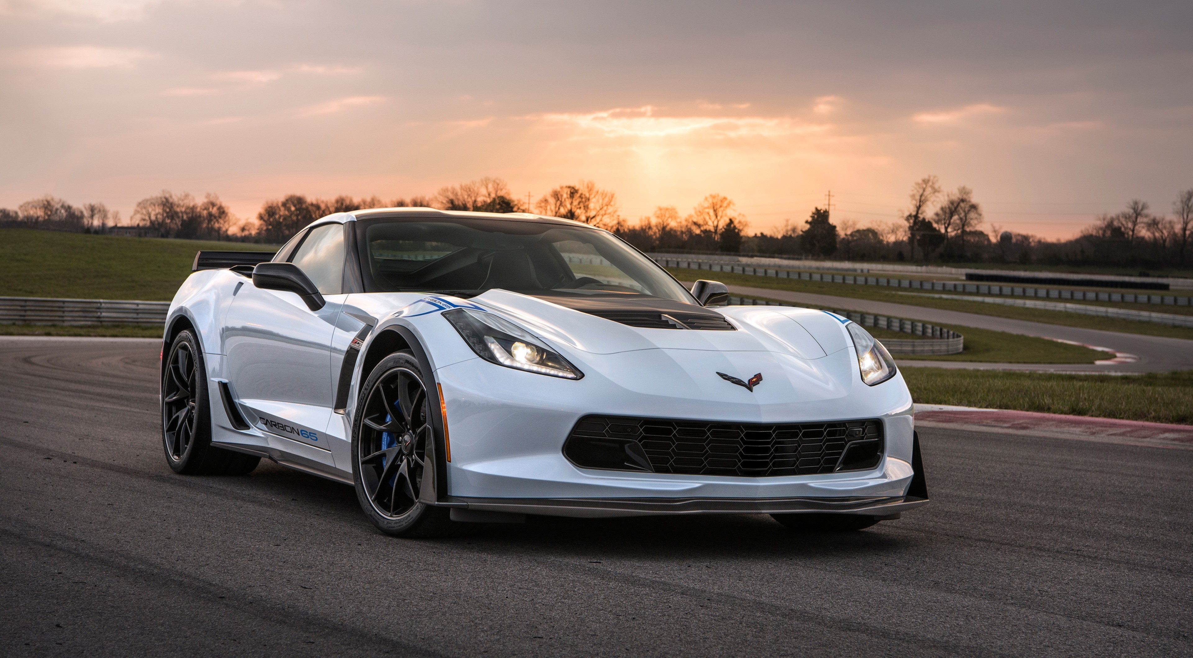 White 2017 Chevrolet Corvette Z06 65 Edition HD Wallpaper