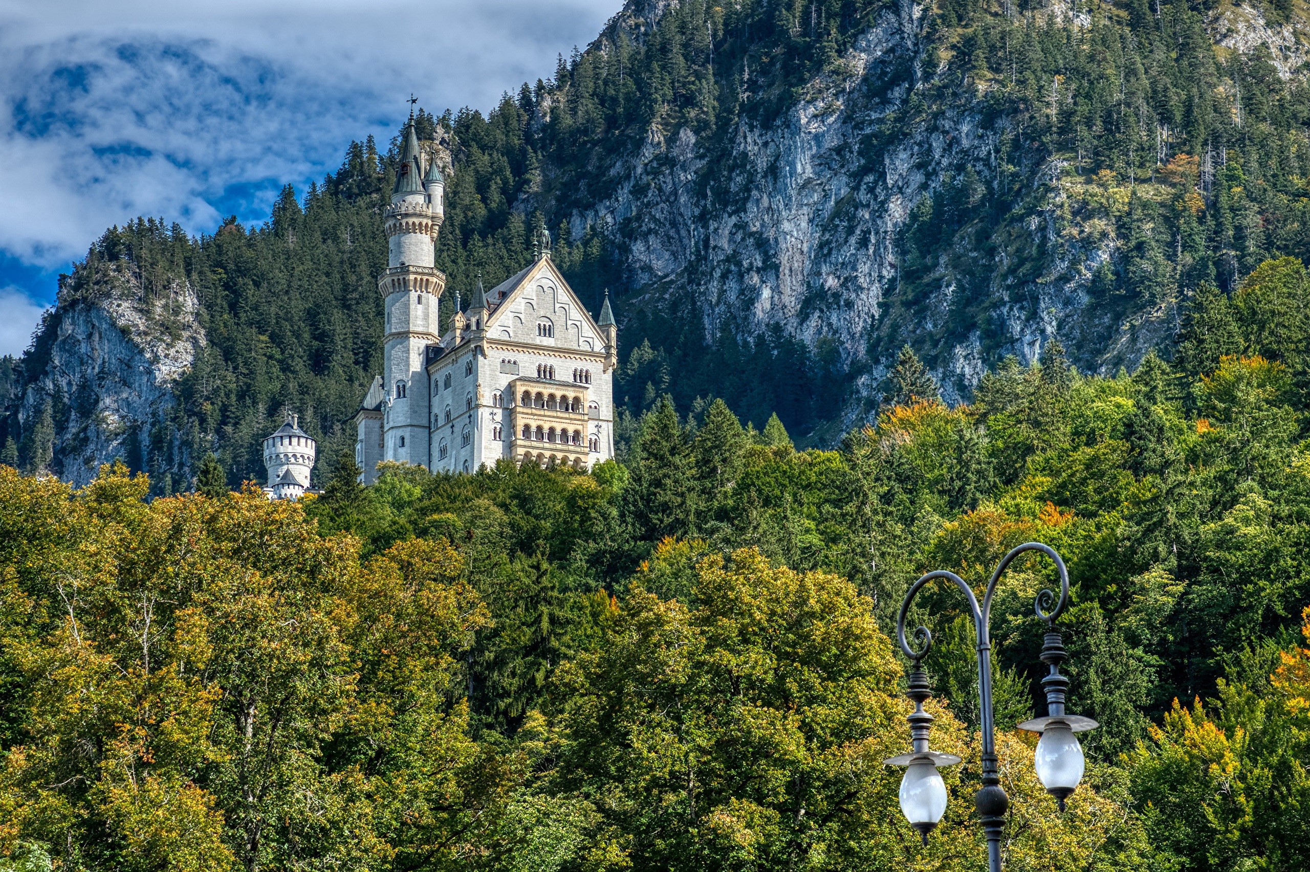 Neuschwanstein Castle in Bavarian Alps, Germany HD Wallpaper