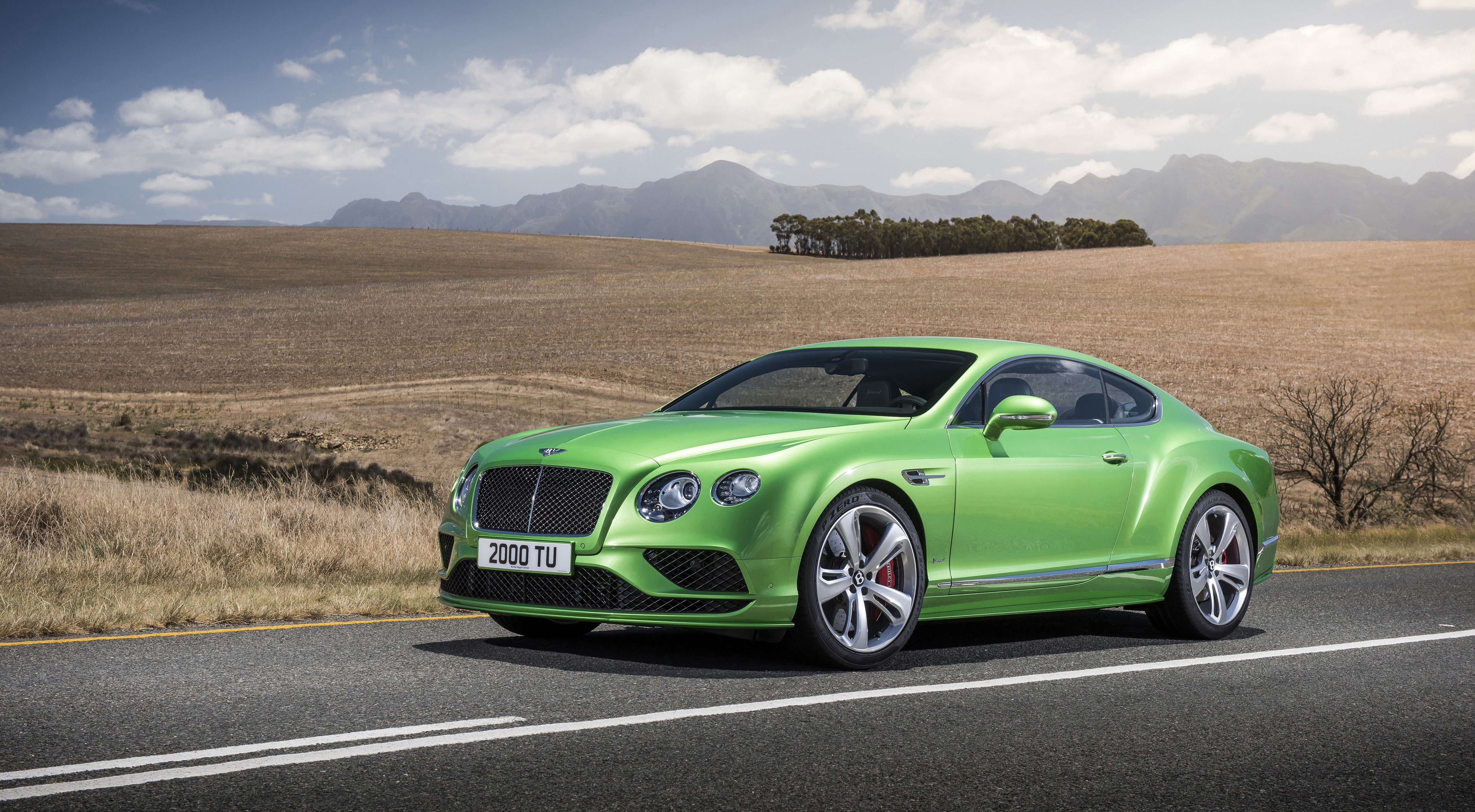Green Bentley Continental GT Speed Coupe 2015 HD Wallpaper