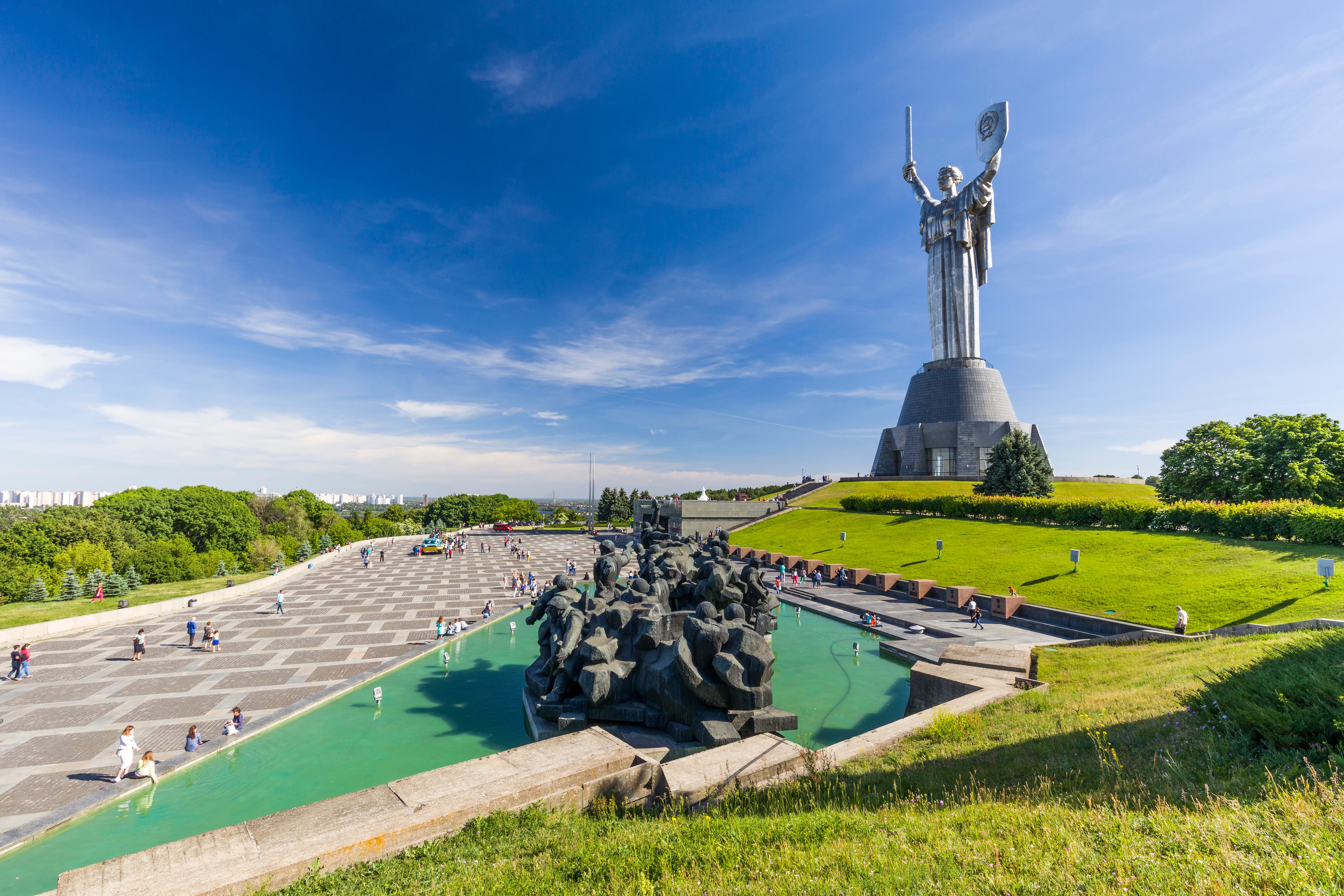 Mother Homeland Monument in Kyiv, Ukraine HD Wallpaper