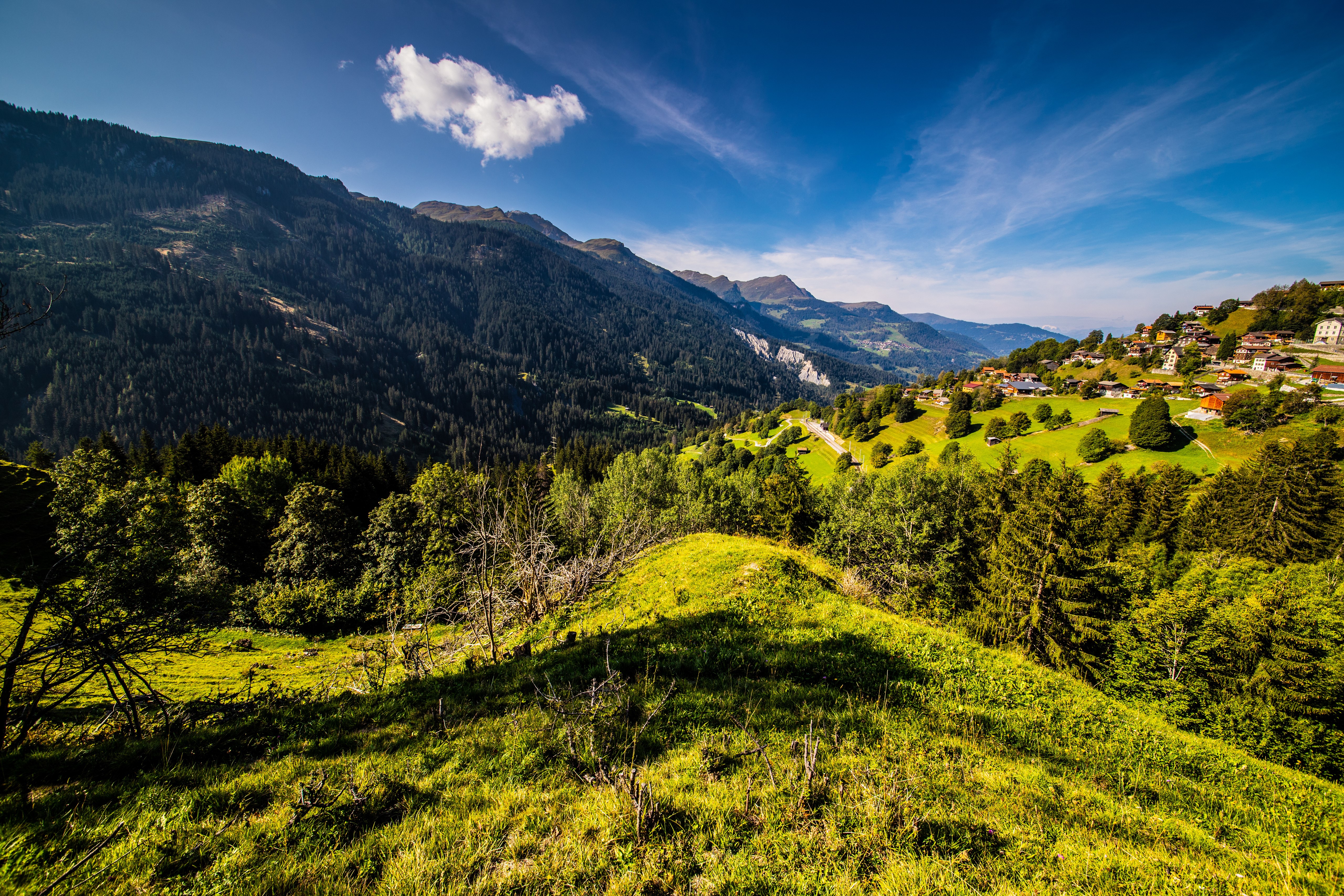 Switzerland Alps Mountains Scenery 4K HD Wallpaper