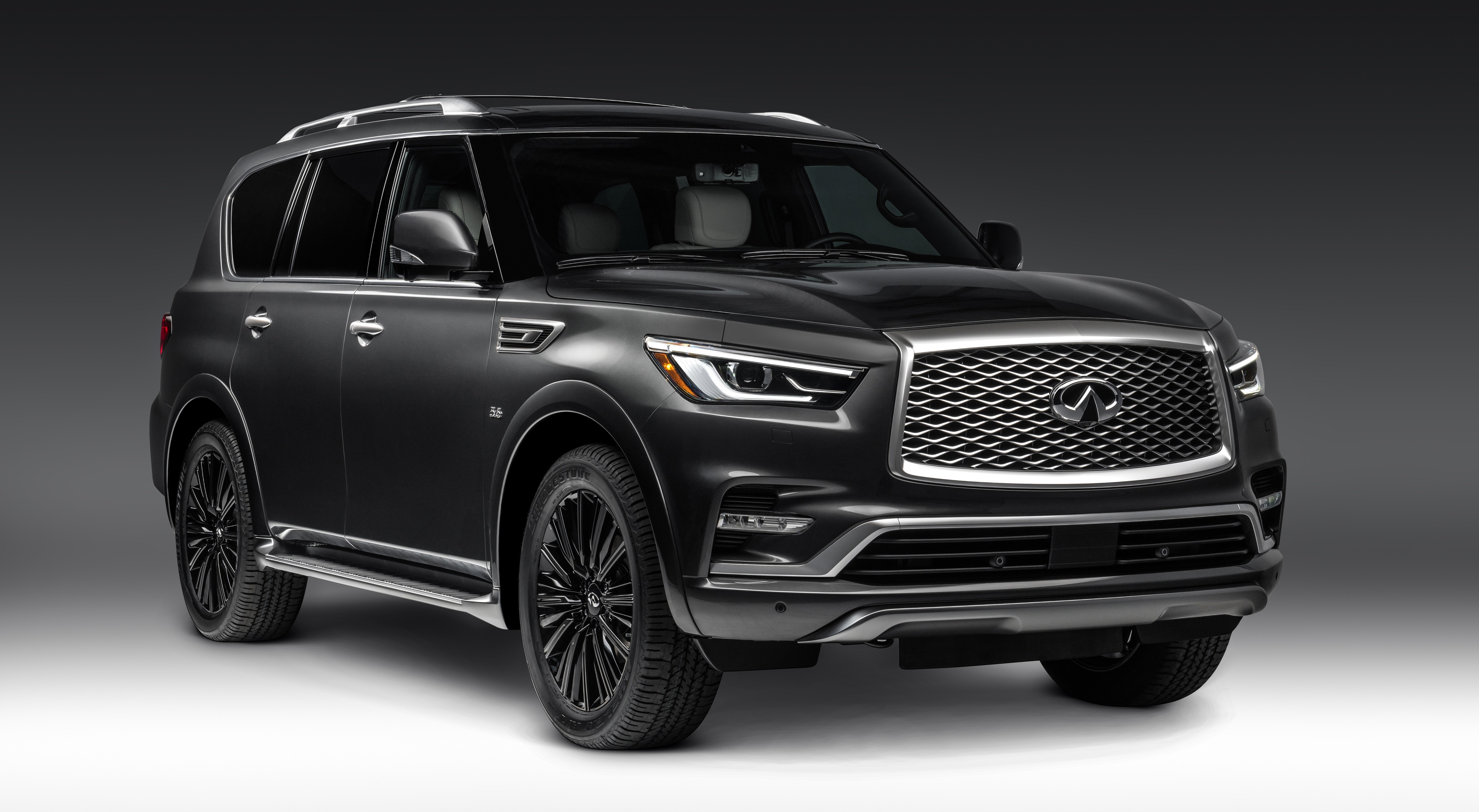 2018 Infiniti QX80 5.6 Limited Black SUV HD Wallpaper