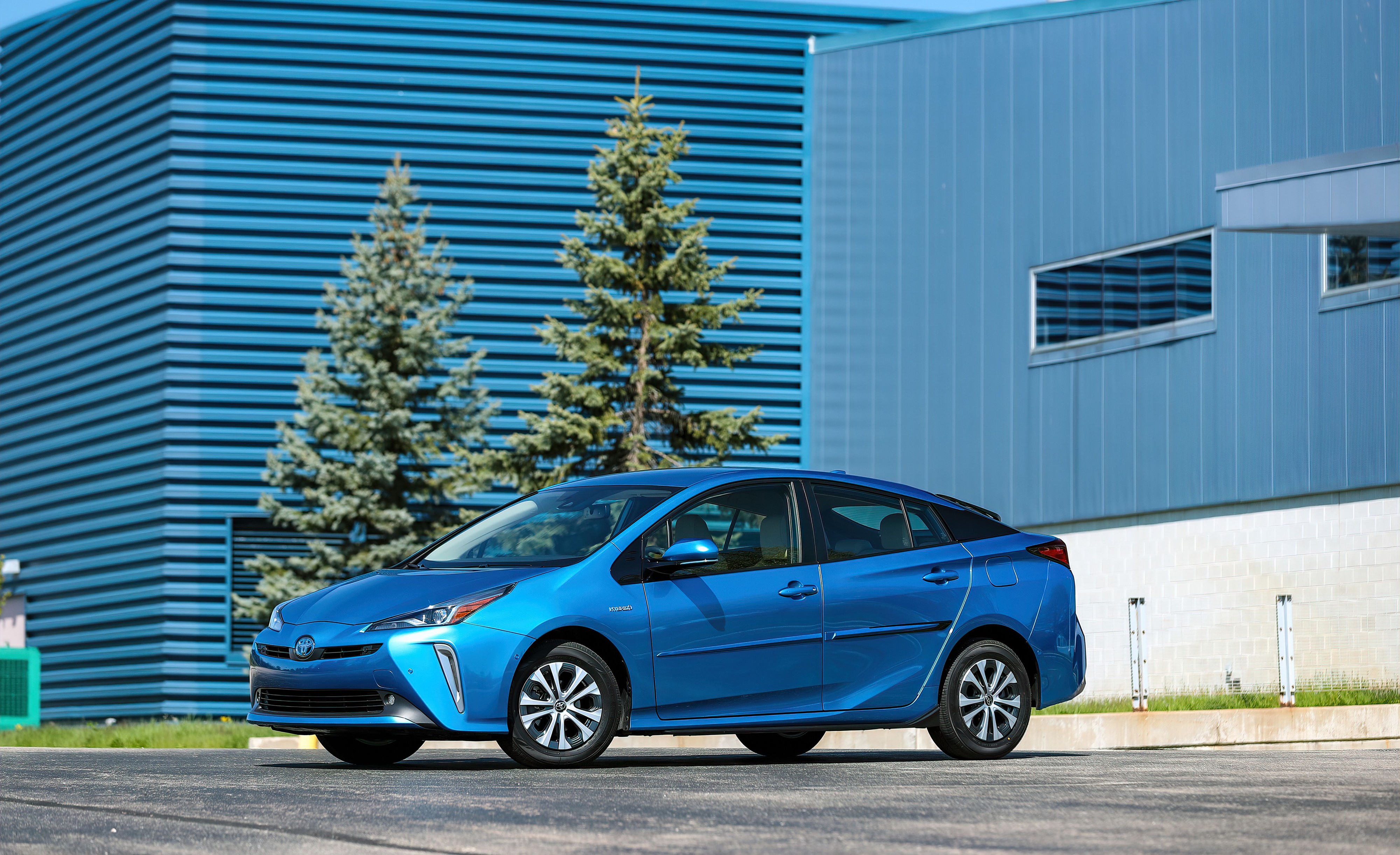 2019 Toyota Prius XLE AWD-e in Light Blue HD Wallpaper