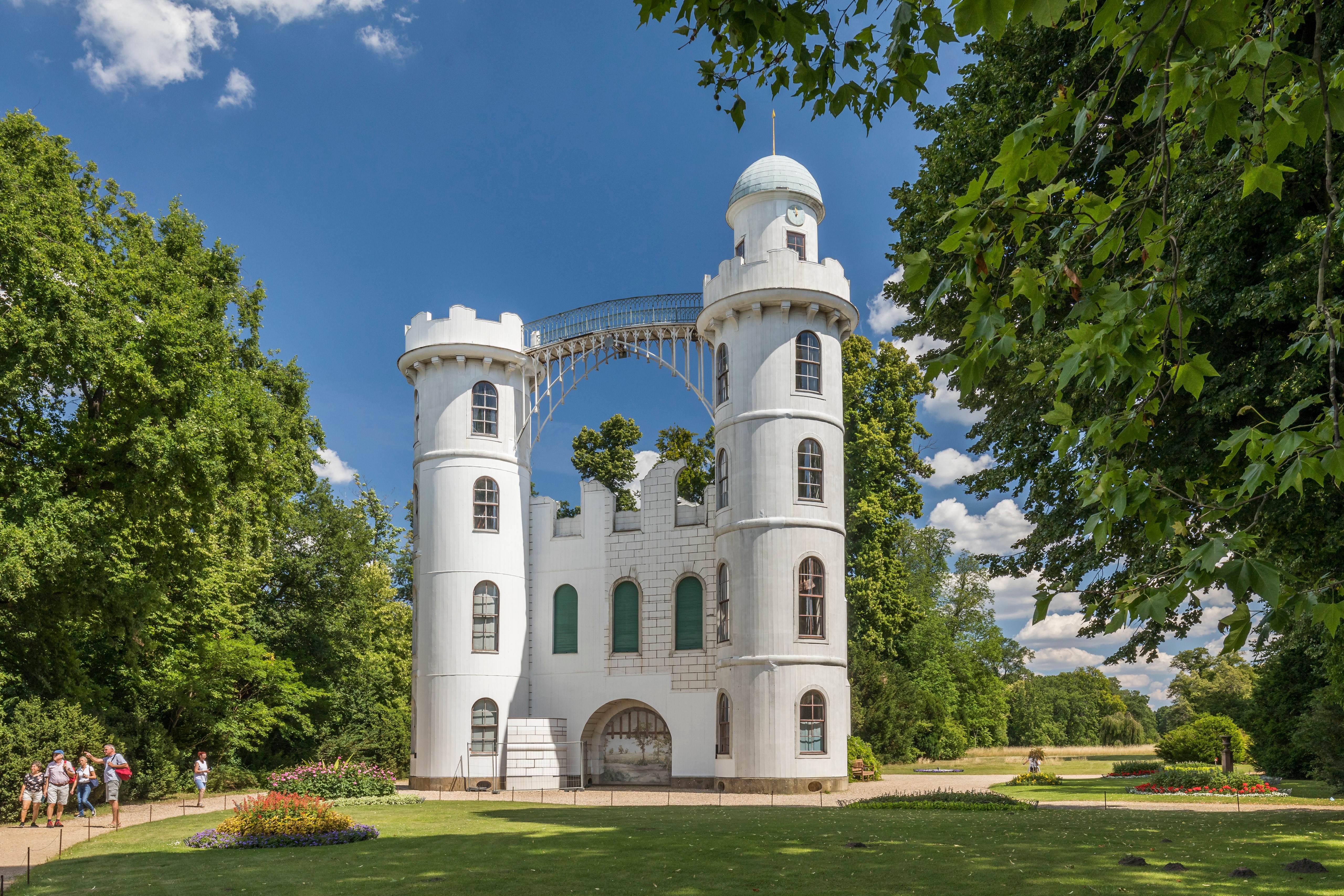Neoclassical Castle on Pfaueninsel in Berlin, Germany HD Wallpaper