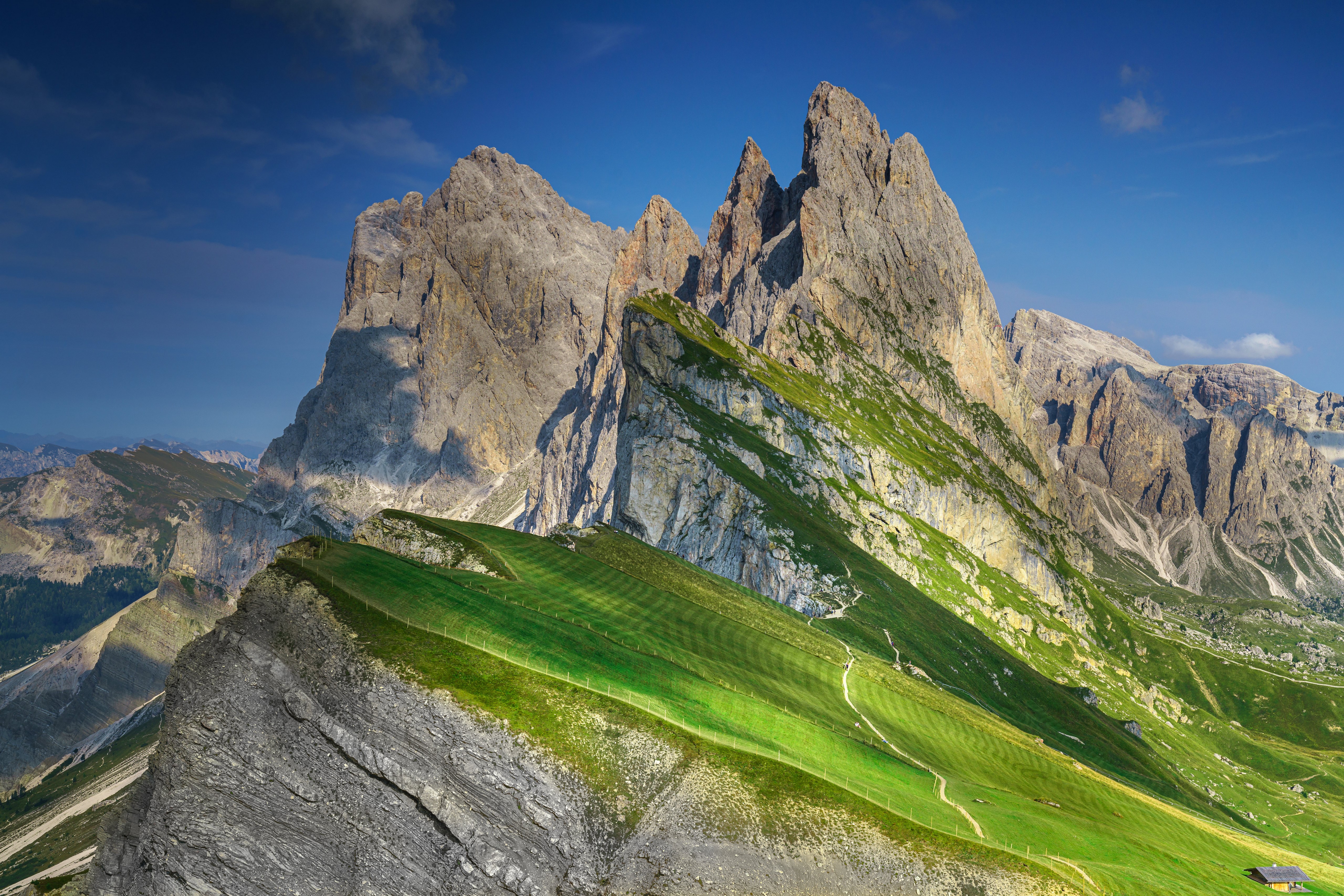Seceda Mountains in South Tyrol, Italy HD Wallpaper