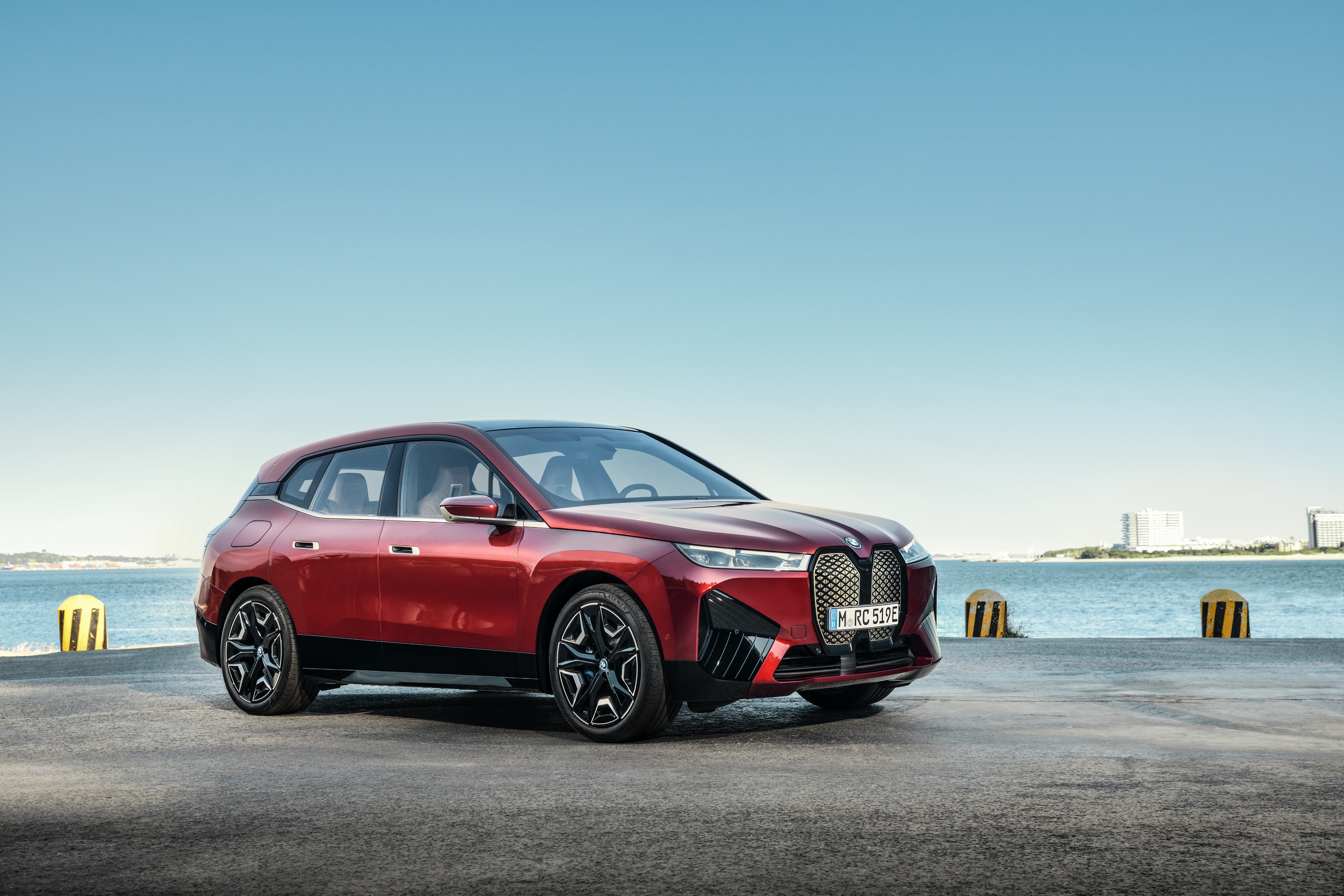 Red BMW iX Sport Crossover HD Wallpaper