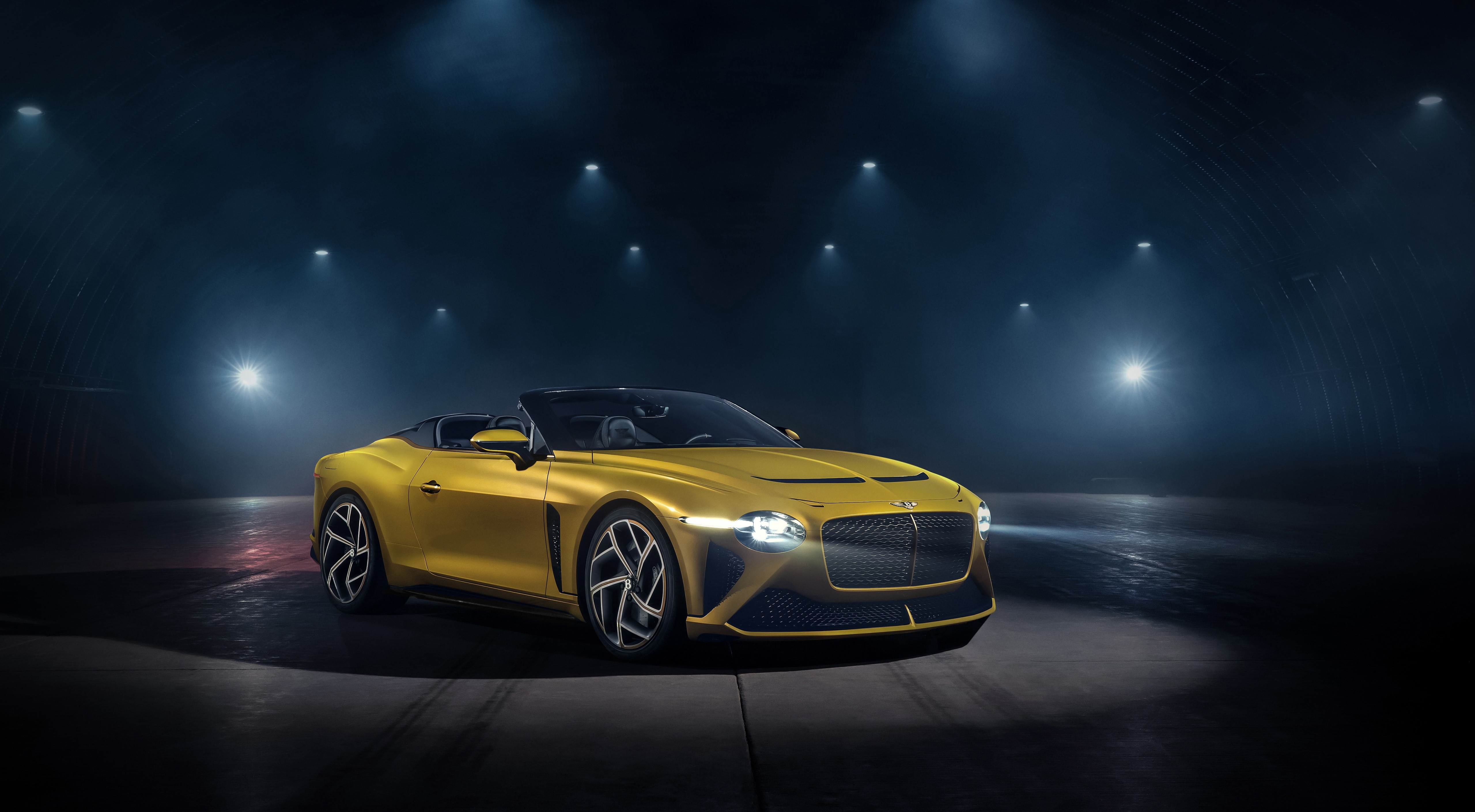 Bentley Bacalar Mulliner Yellow Roadster HD Wallpaper