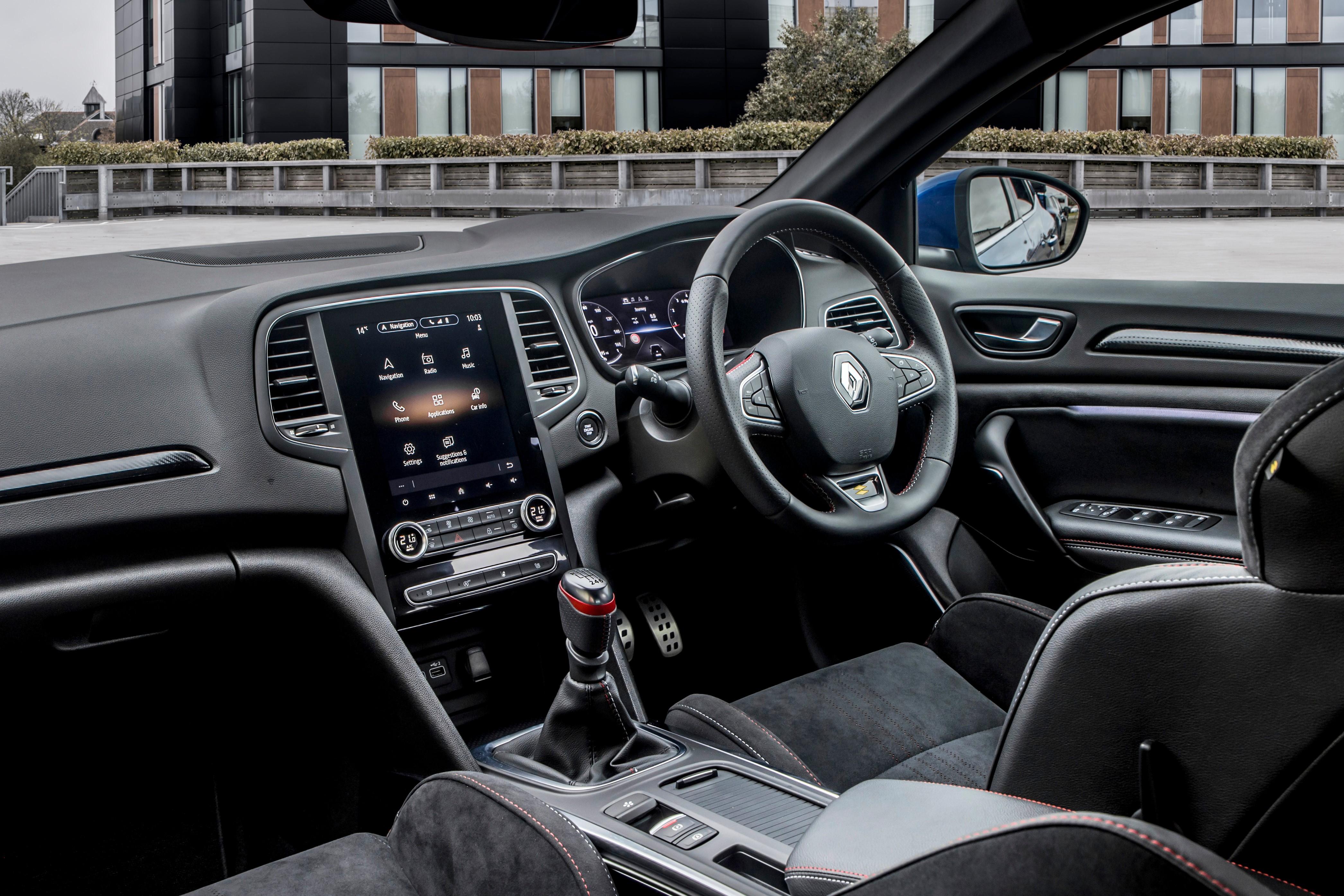 Renault Interior with Steering Wheel HD Wallpaper