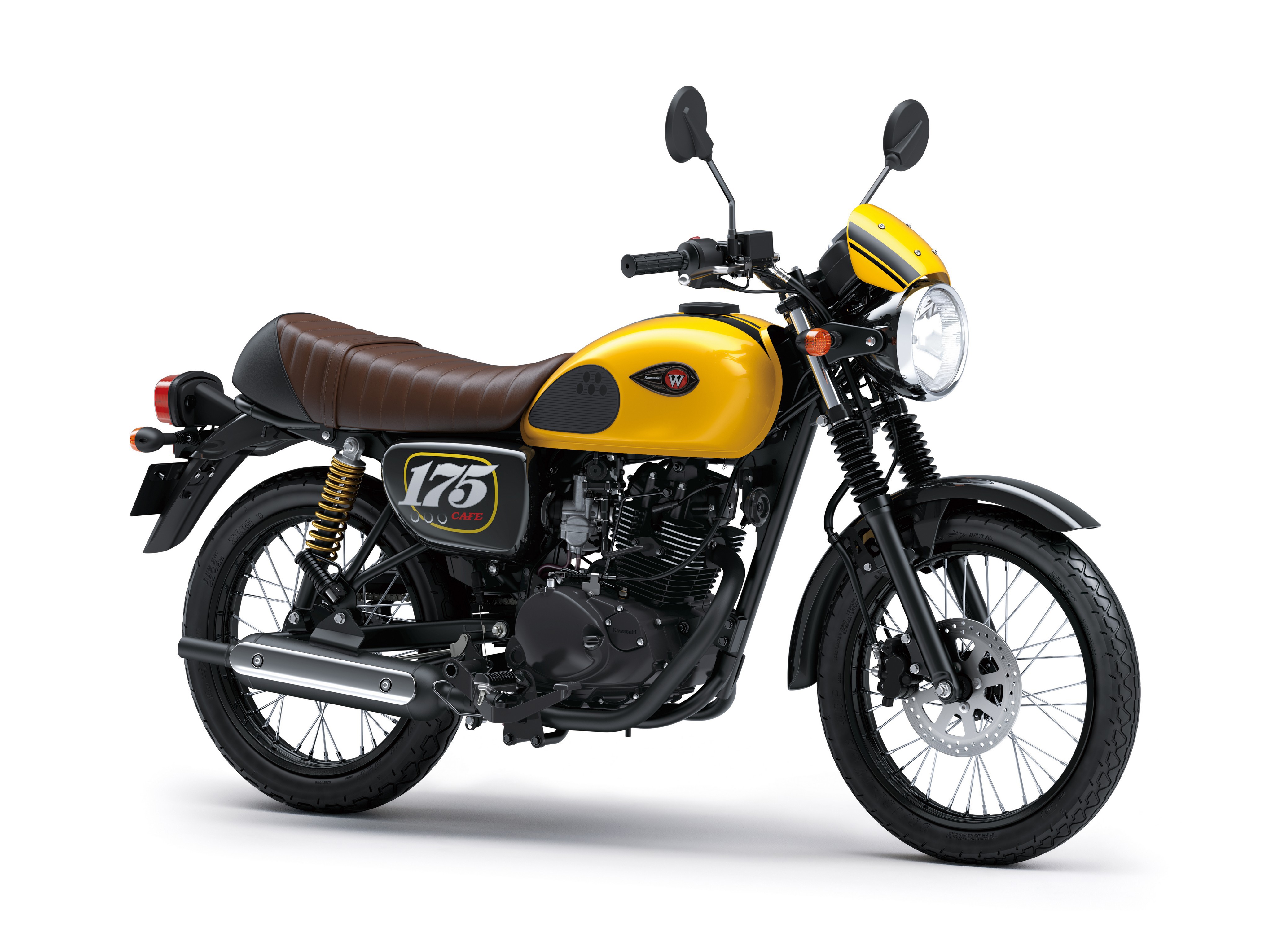 2019 Kawasaki W175 Cafe motorcycle HD Wallpaper