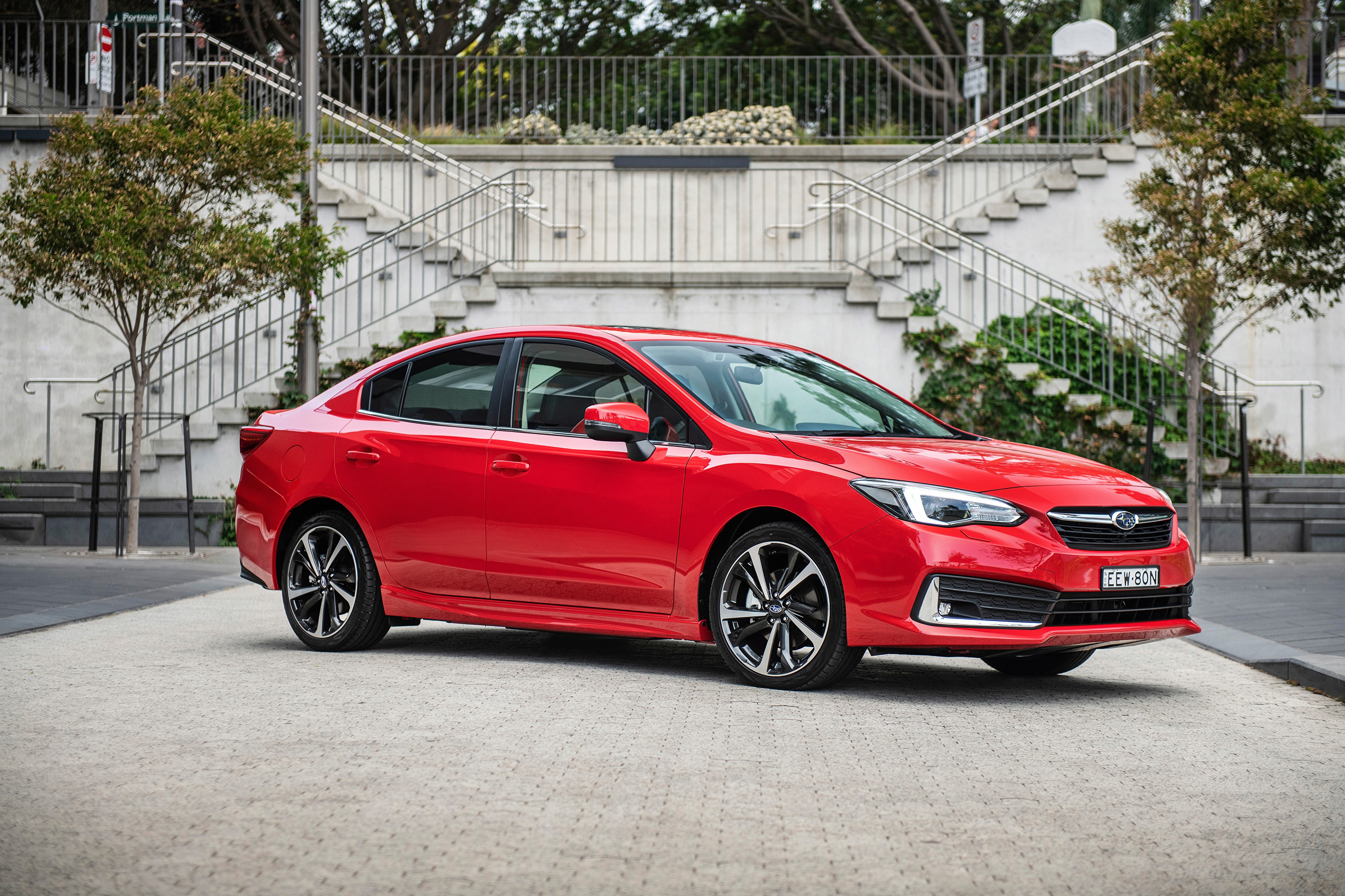 Red 2020 Subaru Impreza 2.0i-S Sedan HD Wallpaper