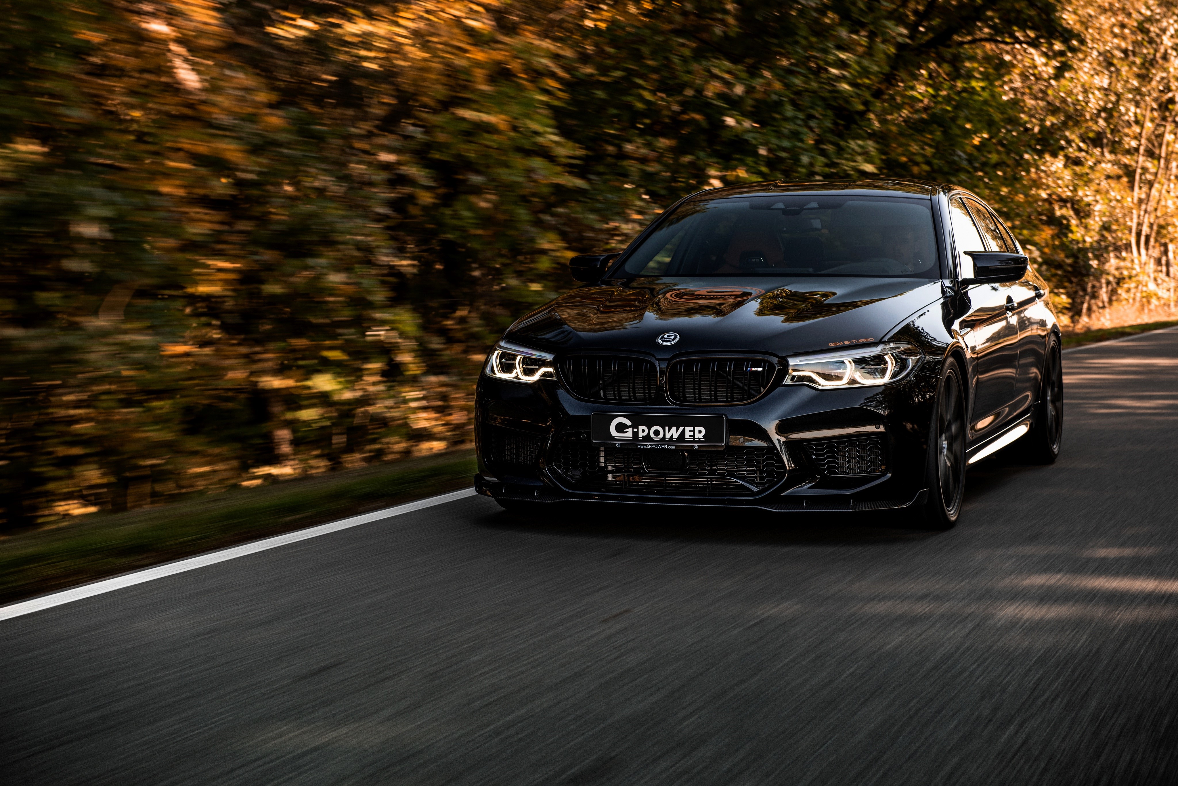 Black BMW M5 F90 G5M Bi-Turbo by G-Power HD Wallpaper