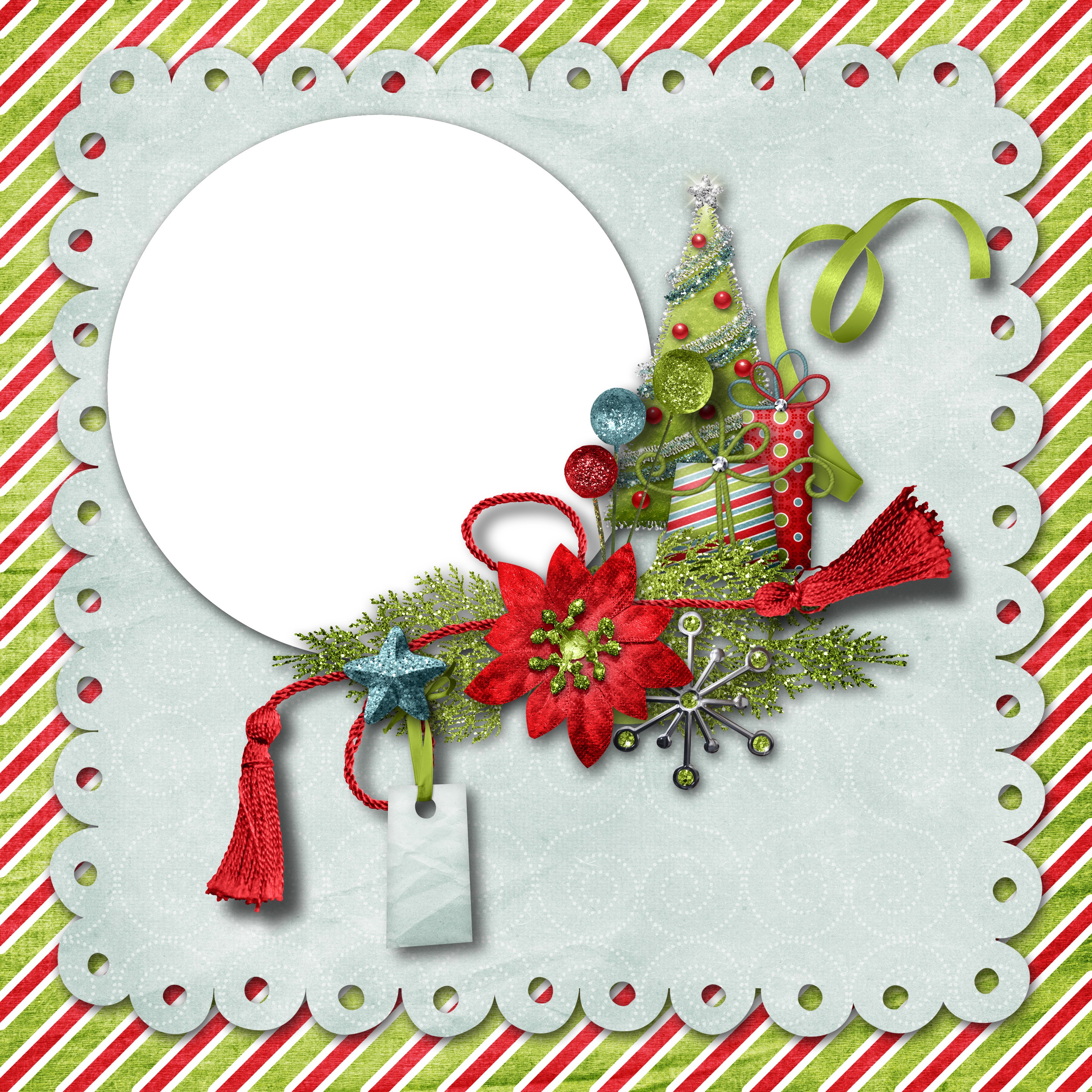 Christmas greeting card template with tree and gifts HD Wallpaper